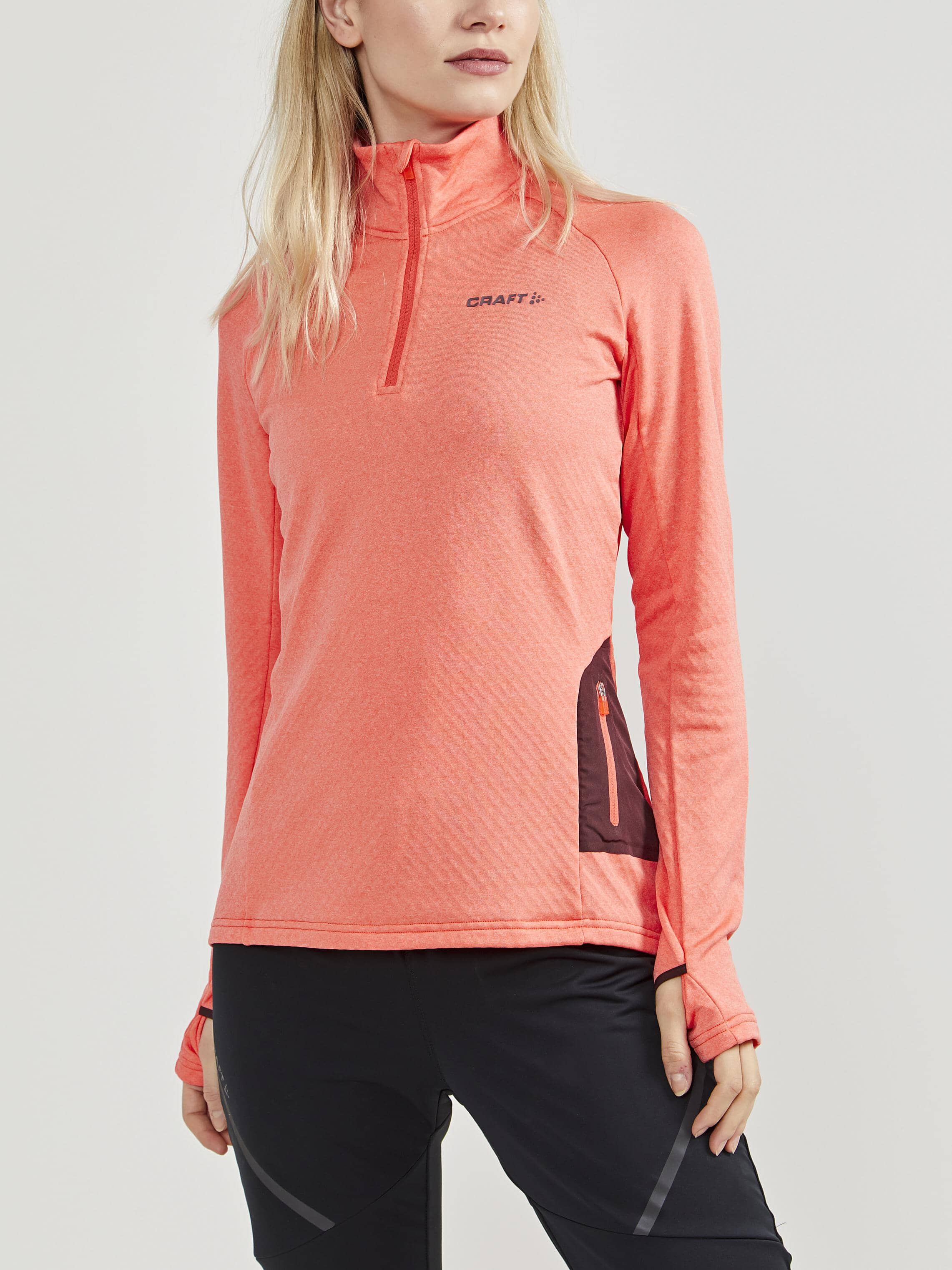 Women's Core Trim Thermal Midlayer - GREY MELANGE - Image 41