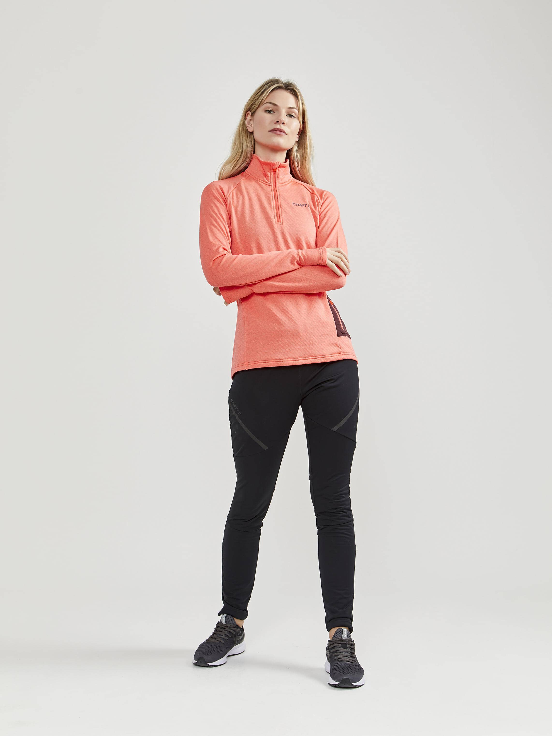 Women's Core Trim Thermal Midlayer - GREY MELANGE - Image 45