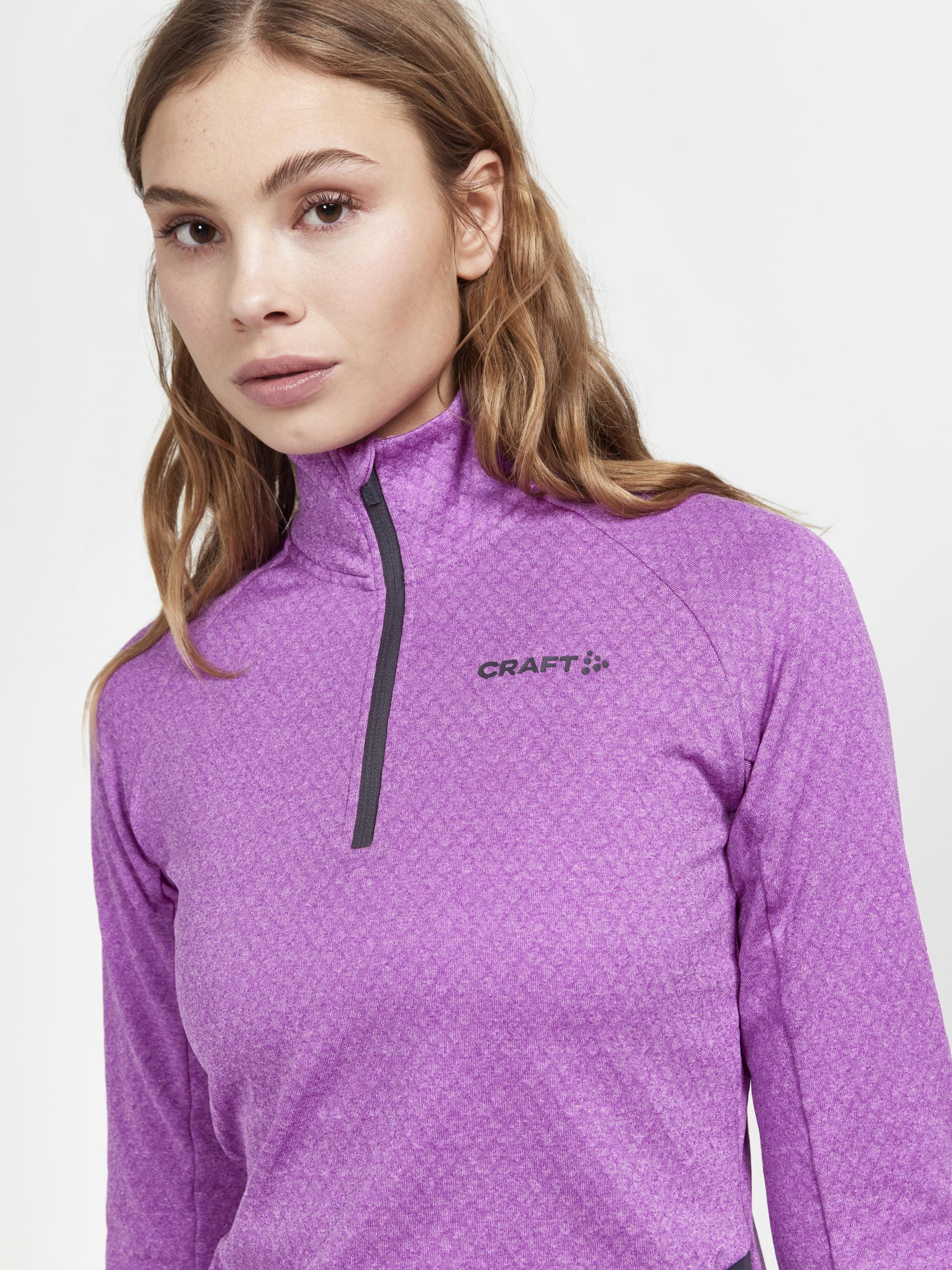 Women's Core Trim Thermal Midlayer - GREY MELANGE - Image 9