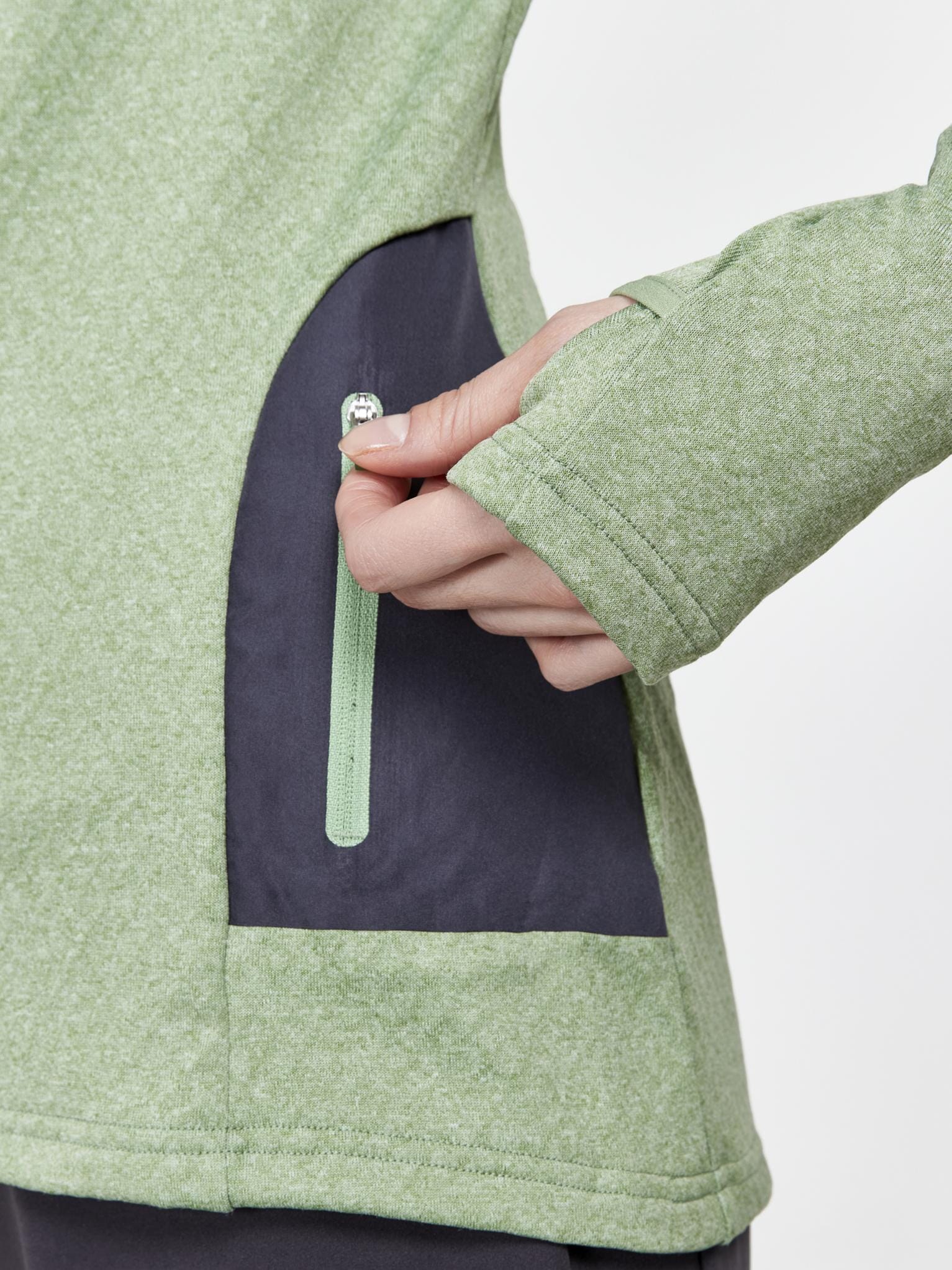 Women's Core Trim Thermal Midlayer - JADE-MELANGE - Image 3