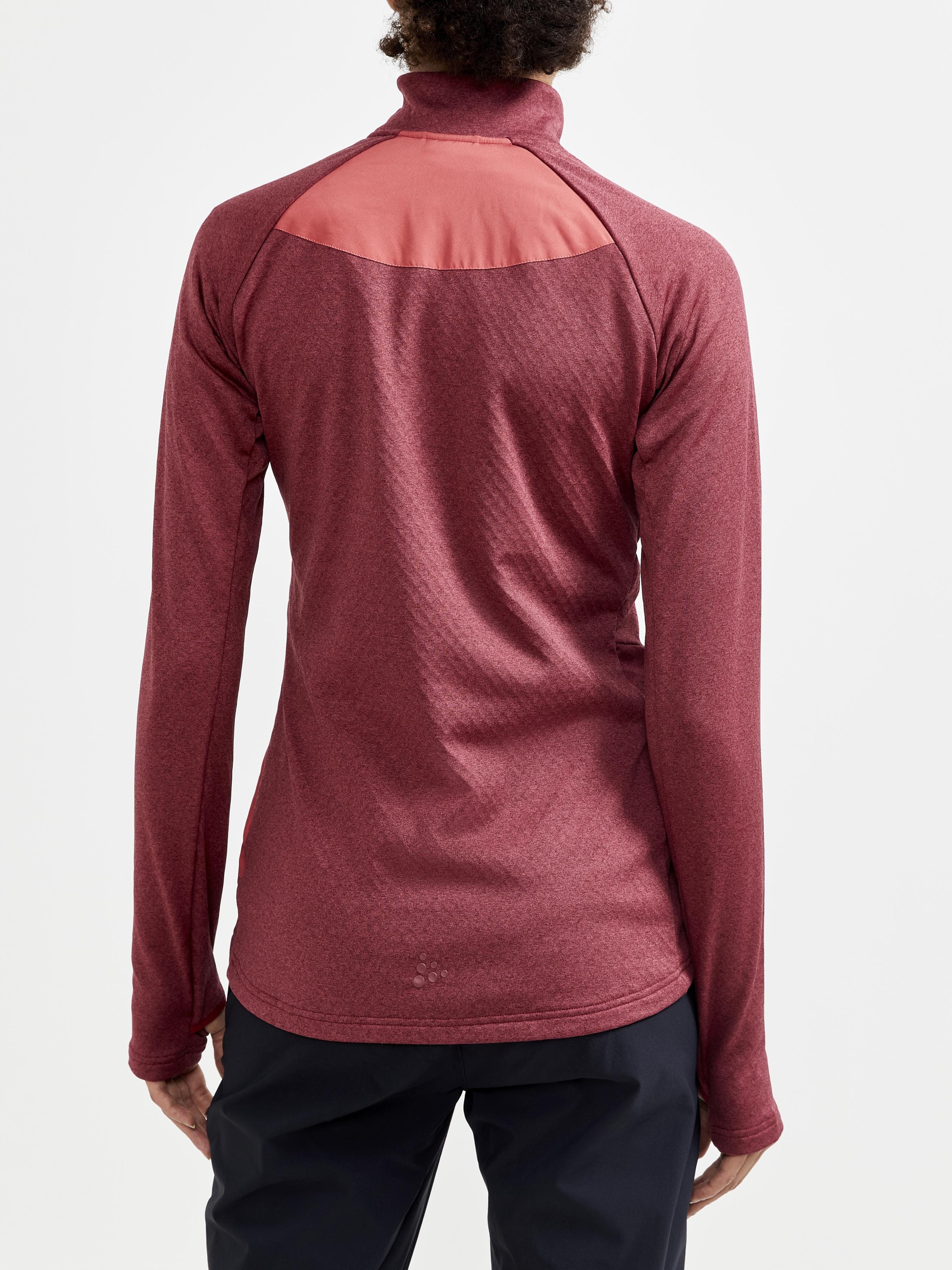 Women's Core Trim Thermal Midlayer - RHUBARB MELANGE - Image 2