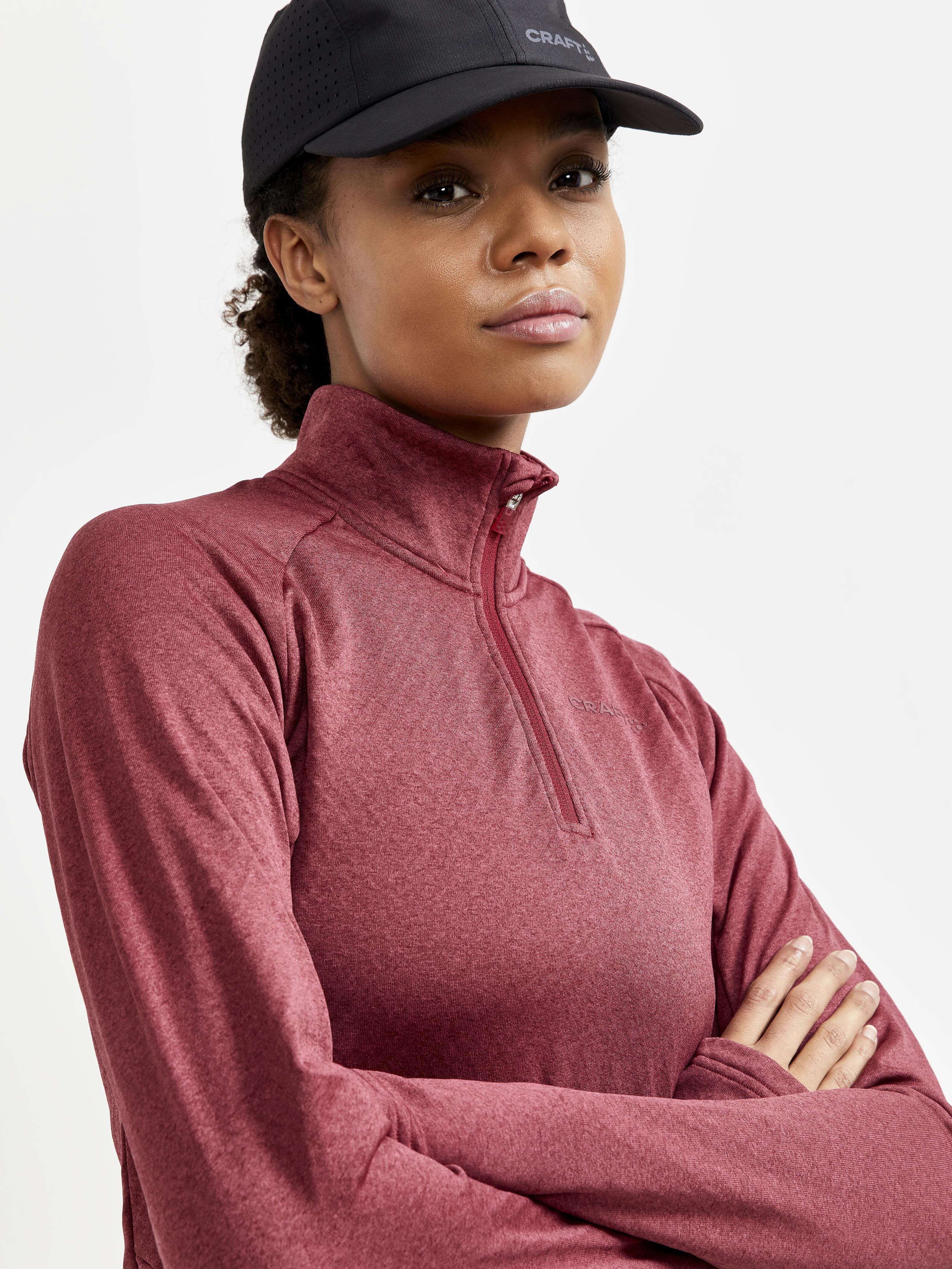 Women's Core Trim Thermal Midlayer - RHUBARB MELANGE - Image 3
