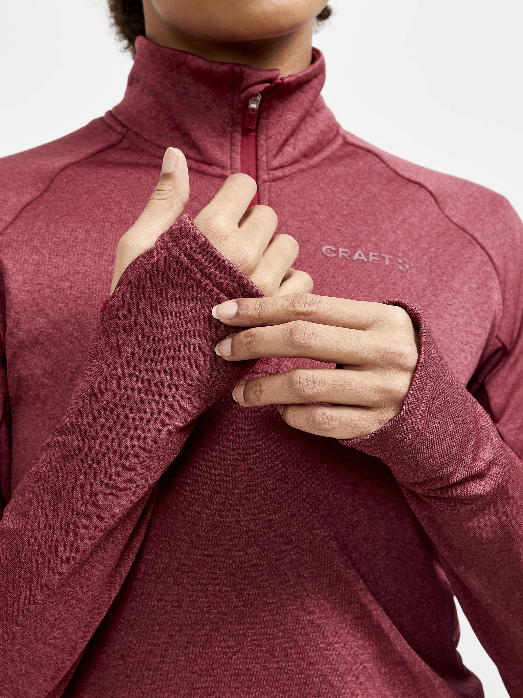 Women's Core Trim Thermal Midlayer - RHUBARB MELANGE - Image 6