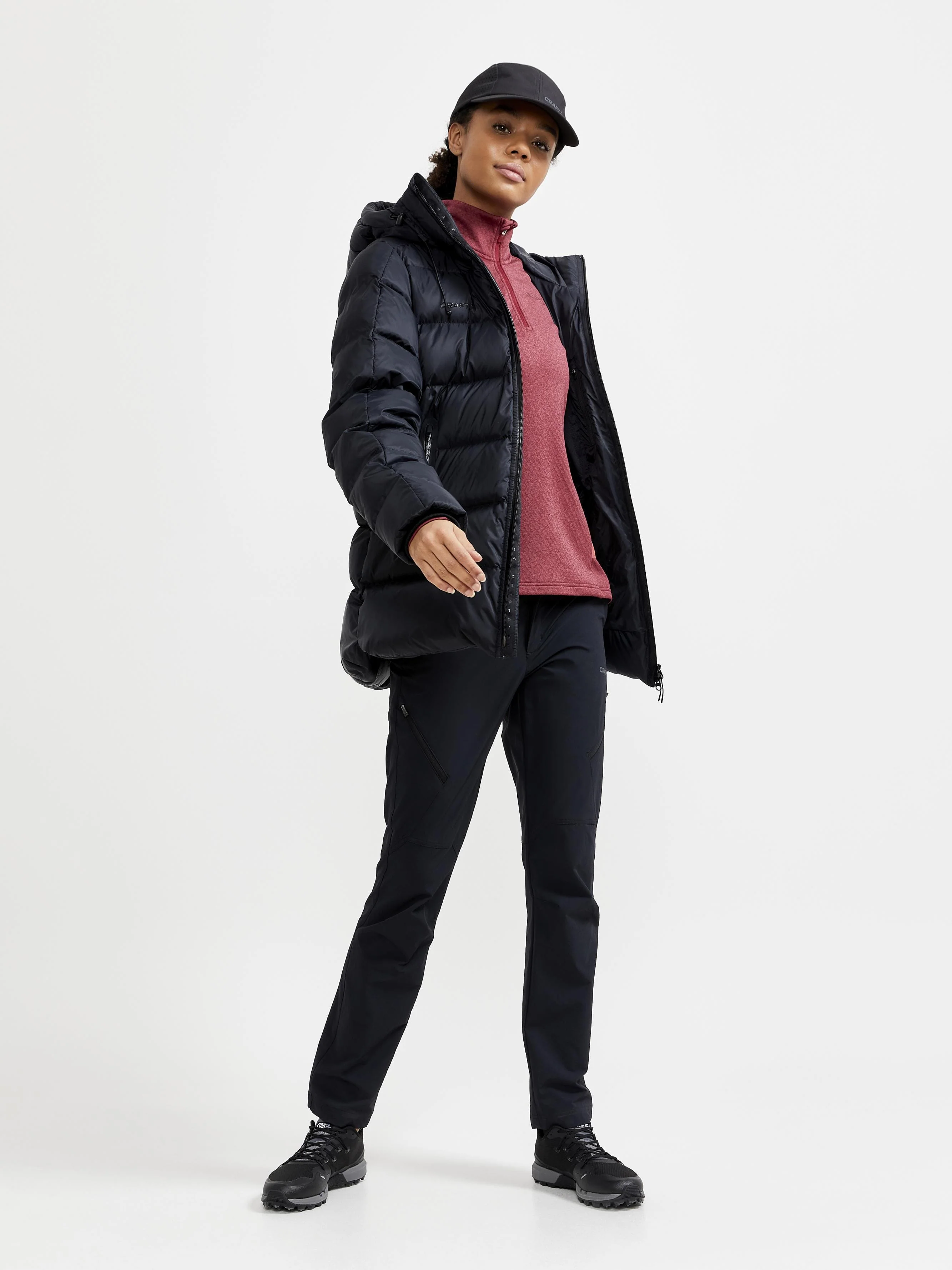 Women's Core Trim Thermal Midlayer - RHUBARB MELANGE - Image 7