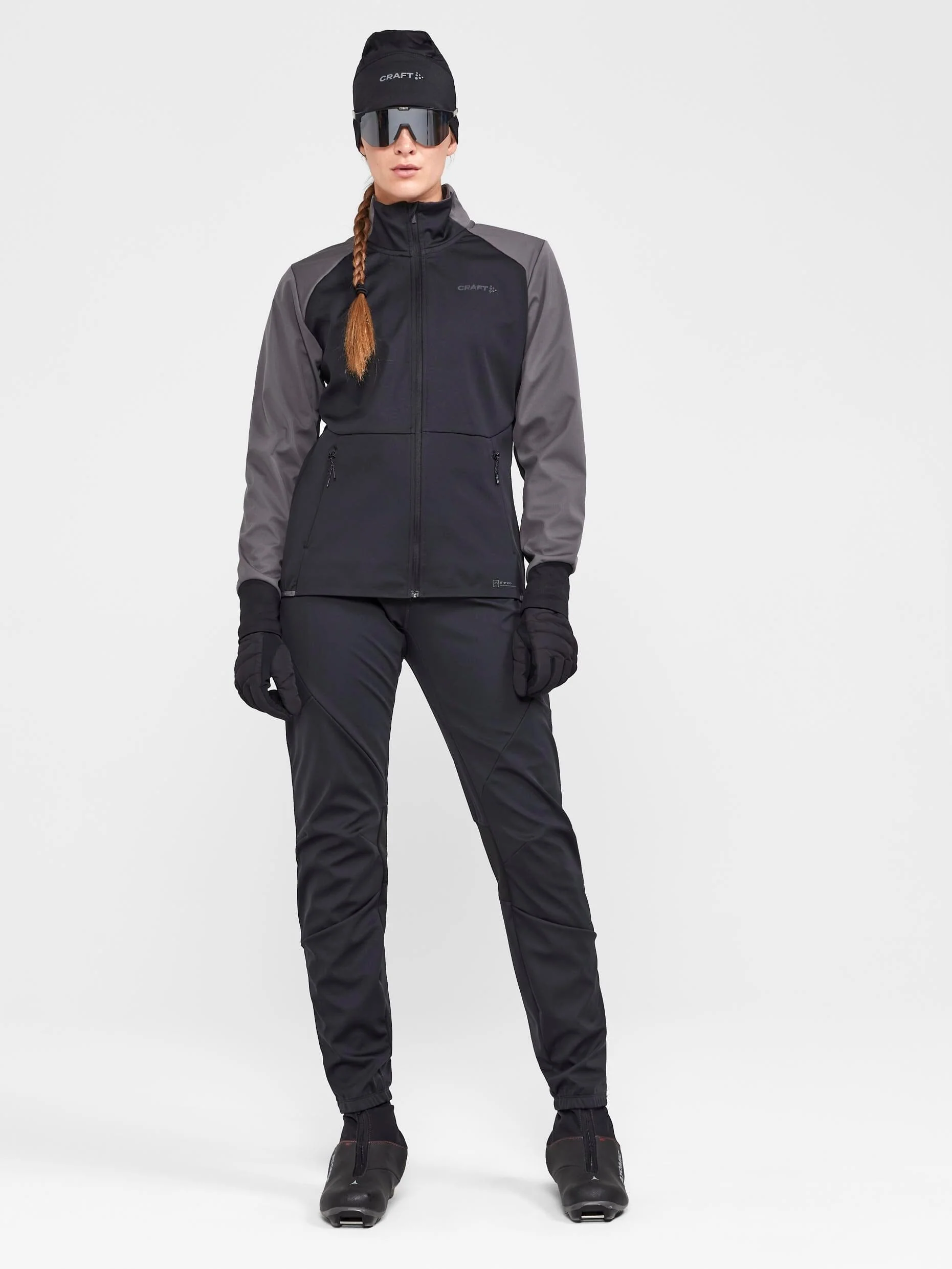 Women's Core XC Training Full-Zip Pants - Black - Image 5