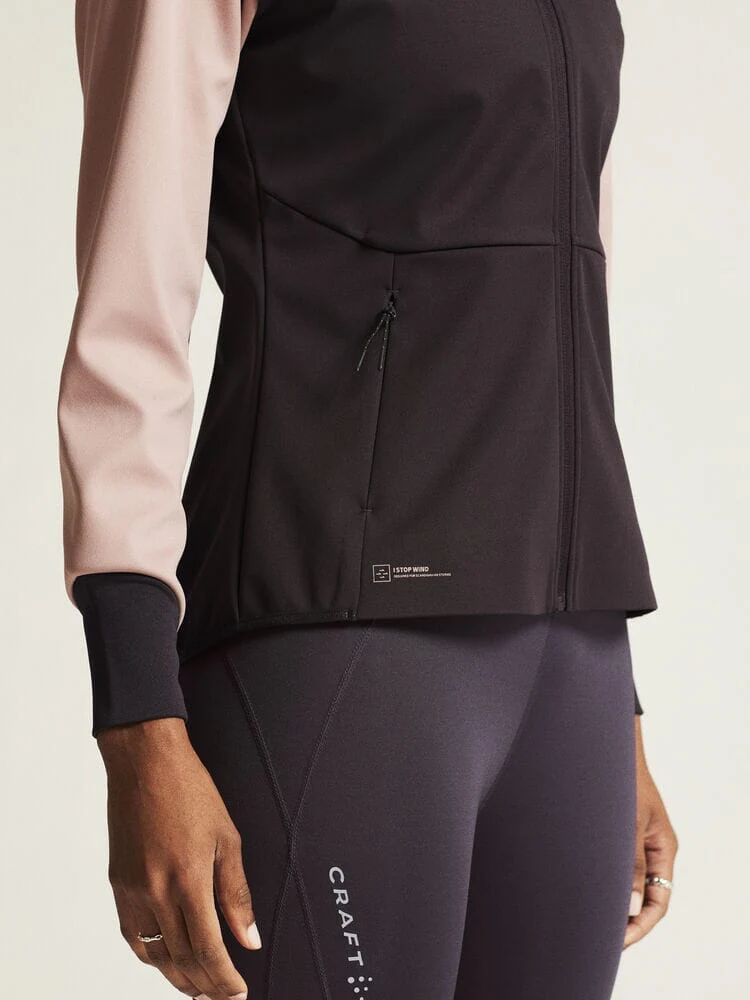 Women's Core XC Training Jacket - DK Plum/Charm - Image 4