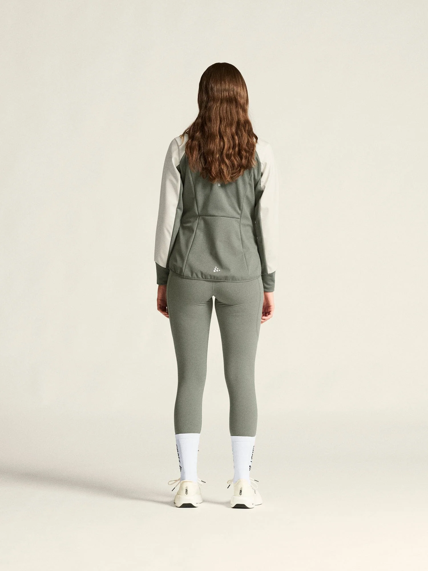 Women's Core XC Training Jacket - Leaf/Tofu - Image 5