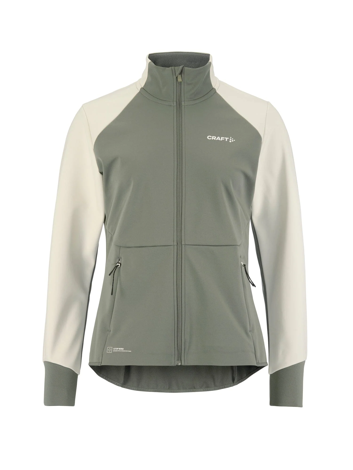Women's Core XC Training Jacket - Leaf/Tofu - Image 6