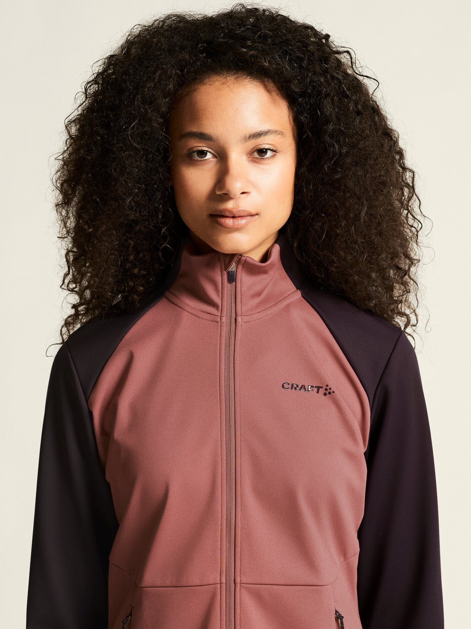 Women's Core XC Training Jacket - Rose Brown/DK Plum - Image 3