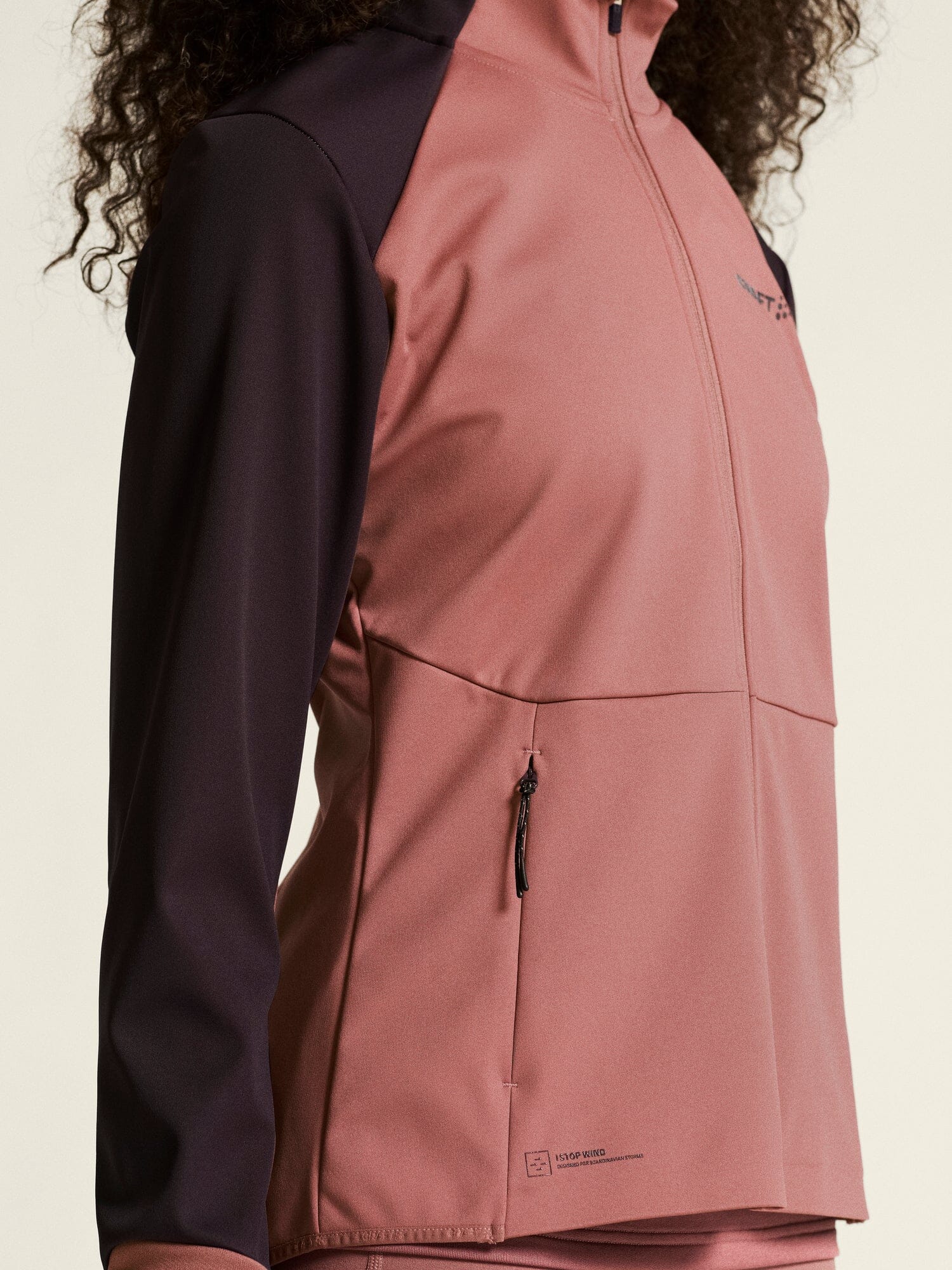 Women's Core XC Training Jacket - Rose Brown/DK Plum - Image 4