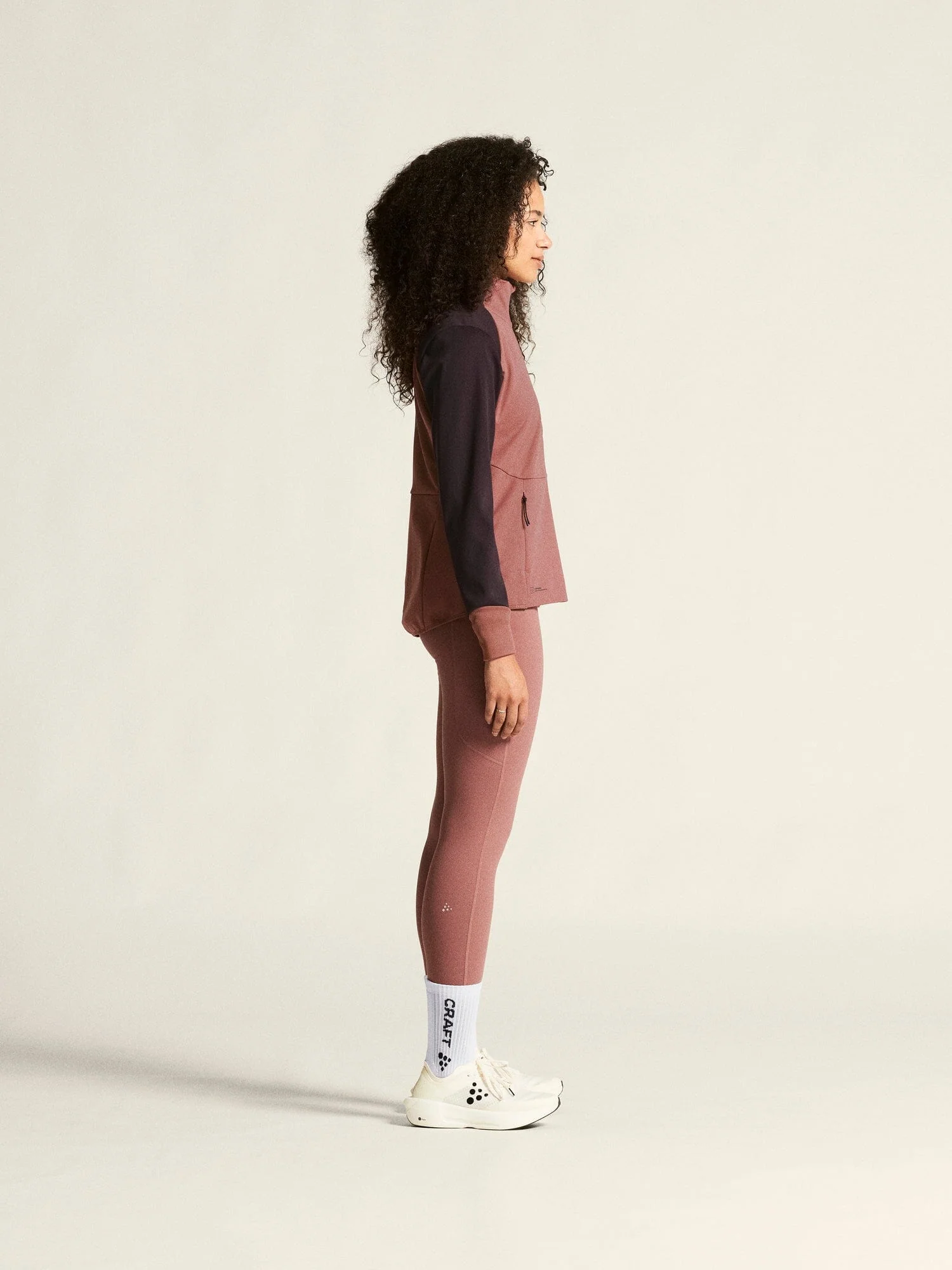 Women's Core XC Training Jacket - Rose Brown/DK Plum - Image 6