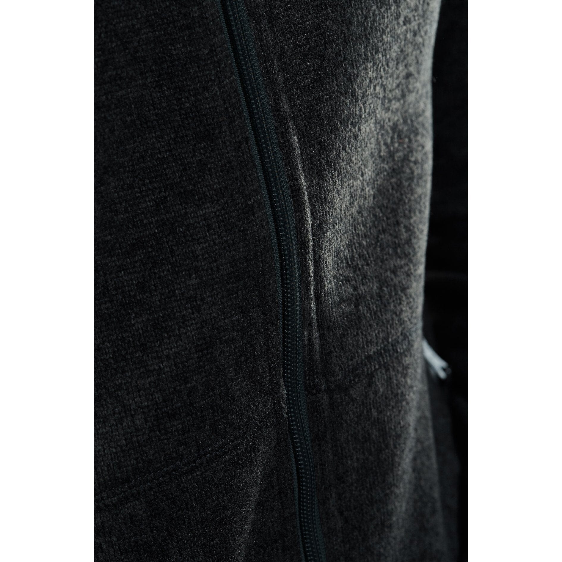 Women's Craft Noble Zip Fleece Jacket - BLACK/PLATINUM - Image 3