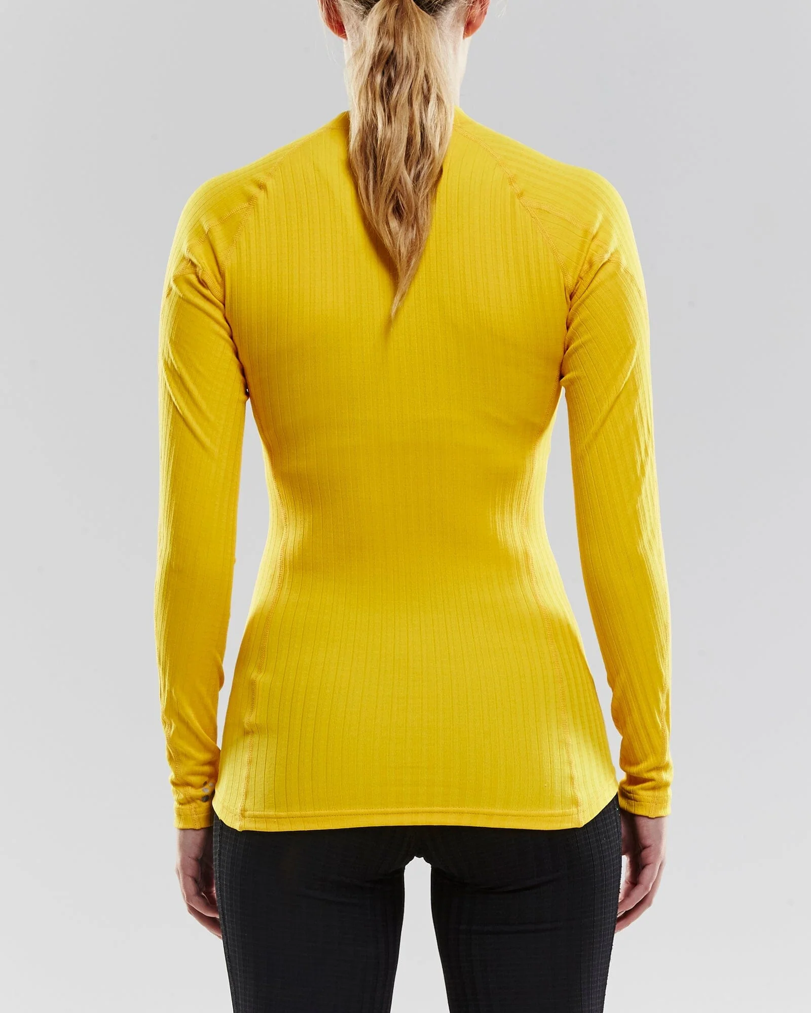 Women's Craft Progress Baselayer CN - SWEDEN YELLOW/BLACK - Image 3