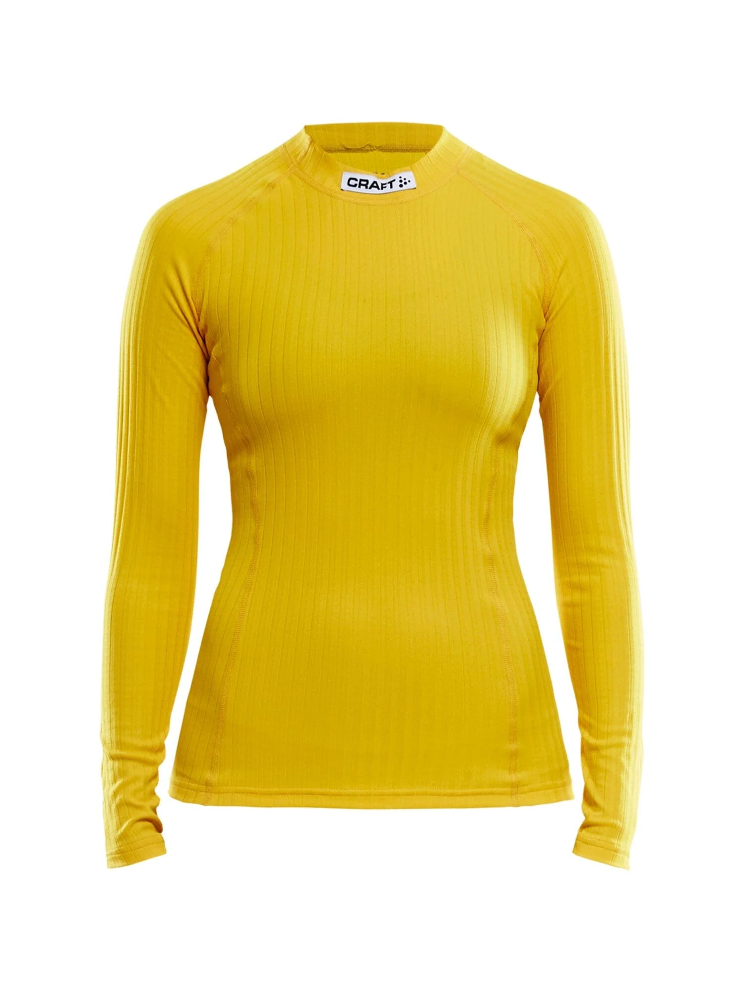 Women's Craft Progress Baselayer CN - SWEDEN YELLOW/BLACK - Image 4