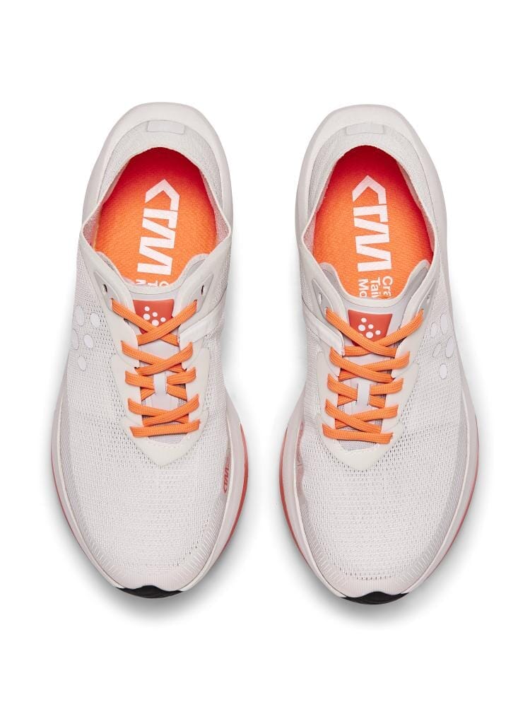 Women's CTM Ultra 3 Running Shoe - Ash White/ Shock - Image 4