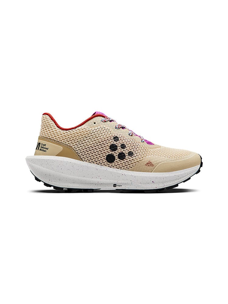 Women's CTM Ultra Trail Running Shoes - Ecru/Drake