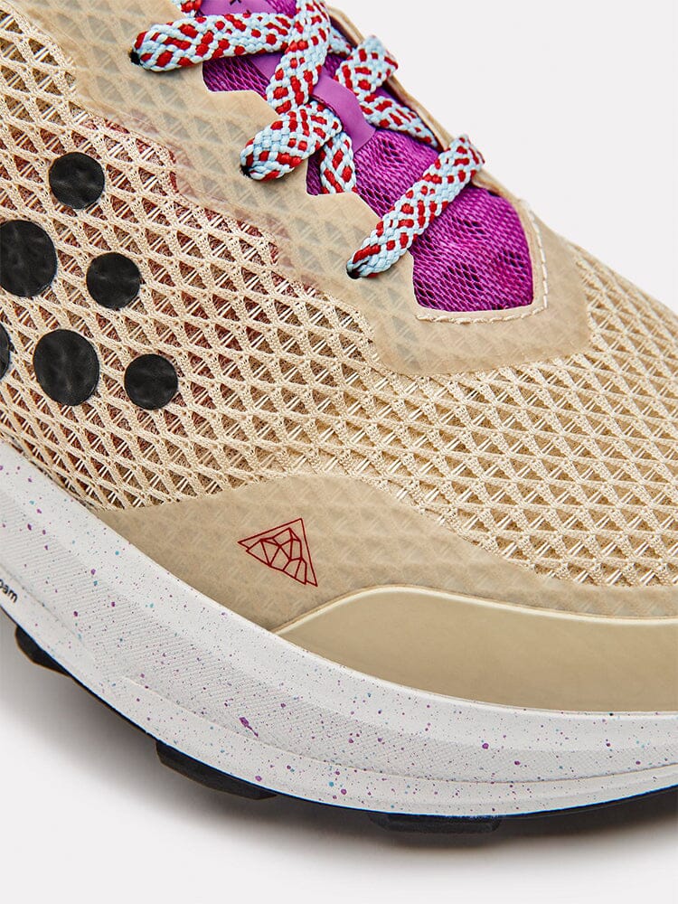 Women's CTM Ultra Trail Running Shoes - Ecru/Drake - Image 3