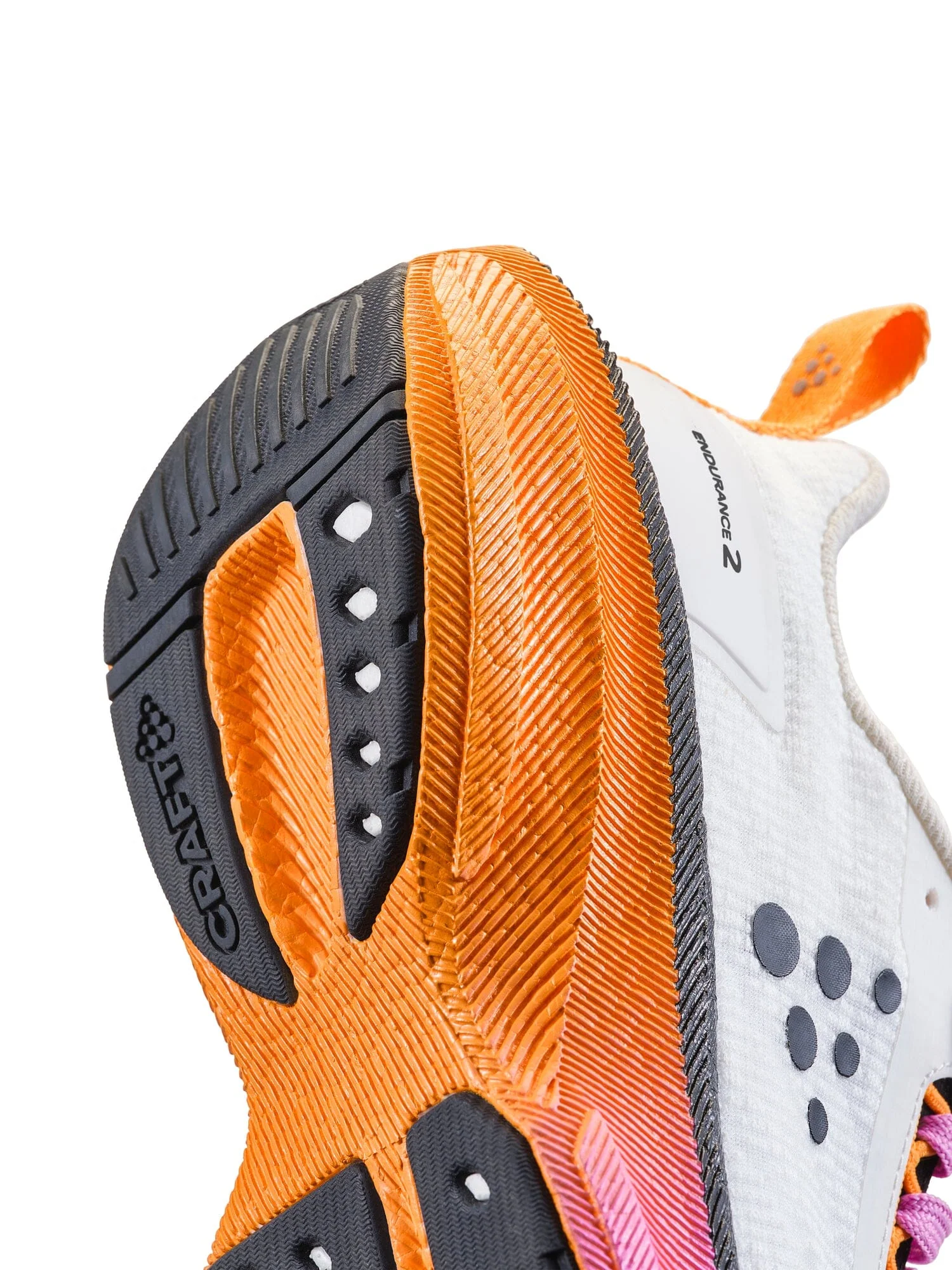 Women's Endurance 2 Running Shoe - Ash White/ Fuchsiaa - Image 3