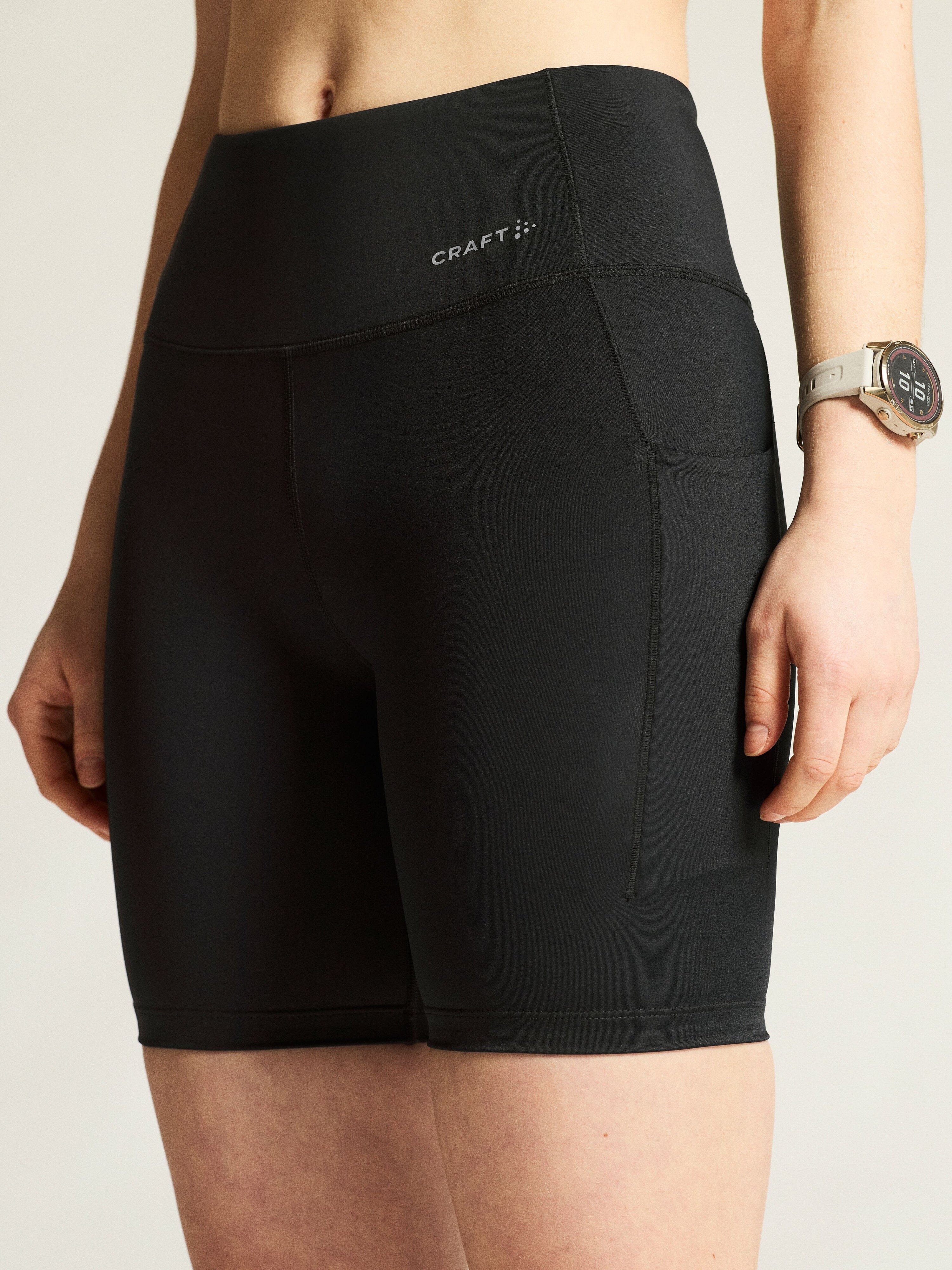 Women's Essence Short Tights 3 - Black - Image 3