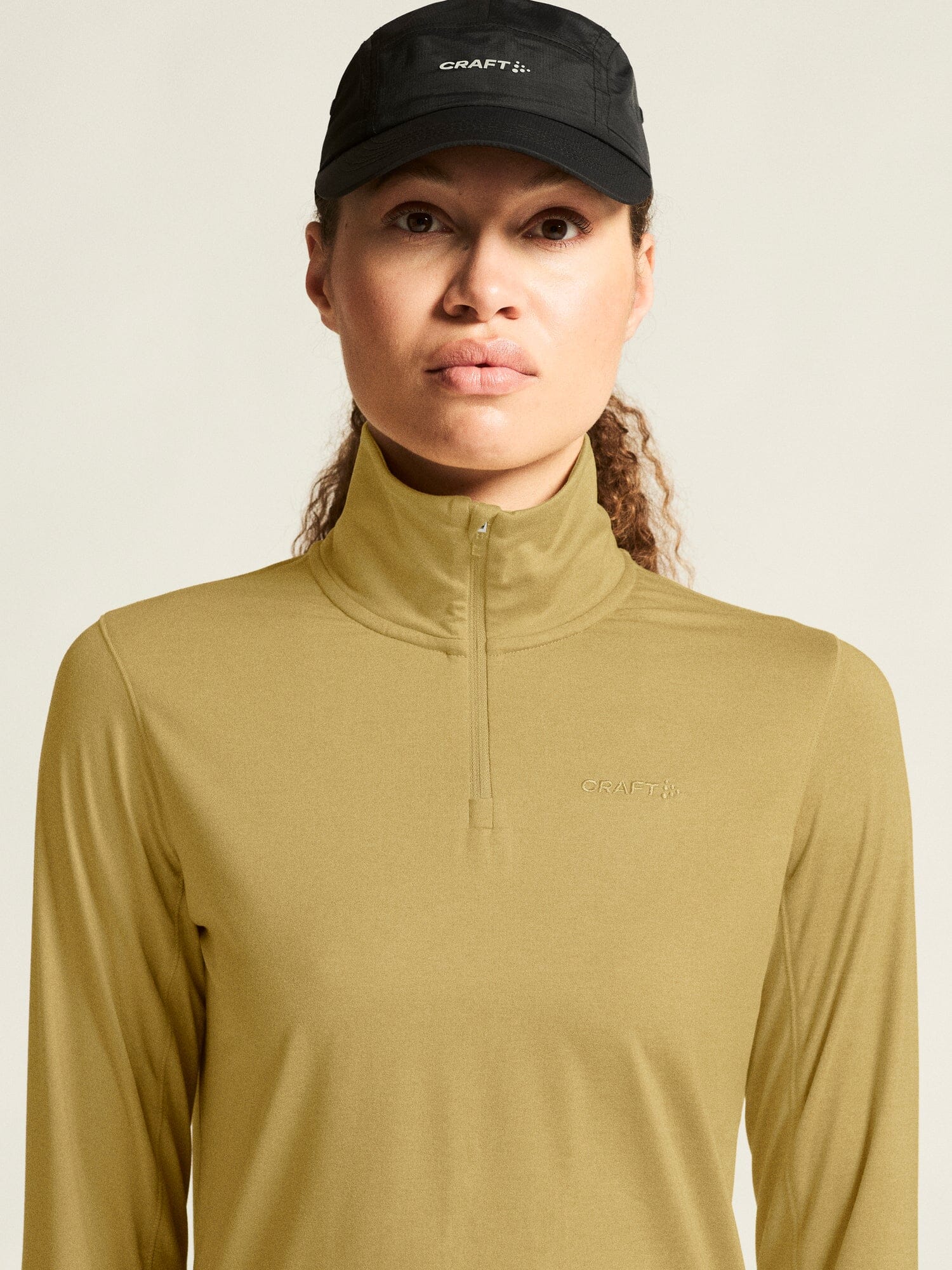 Women's Flow HZ LS - Khaki Melange - Image 3