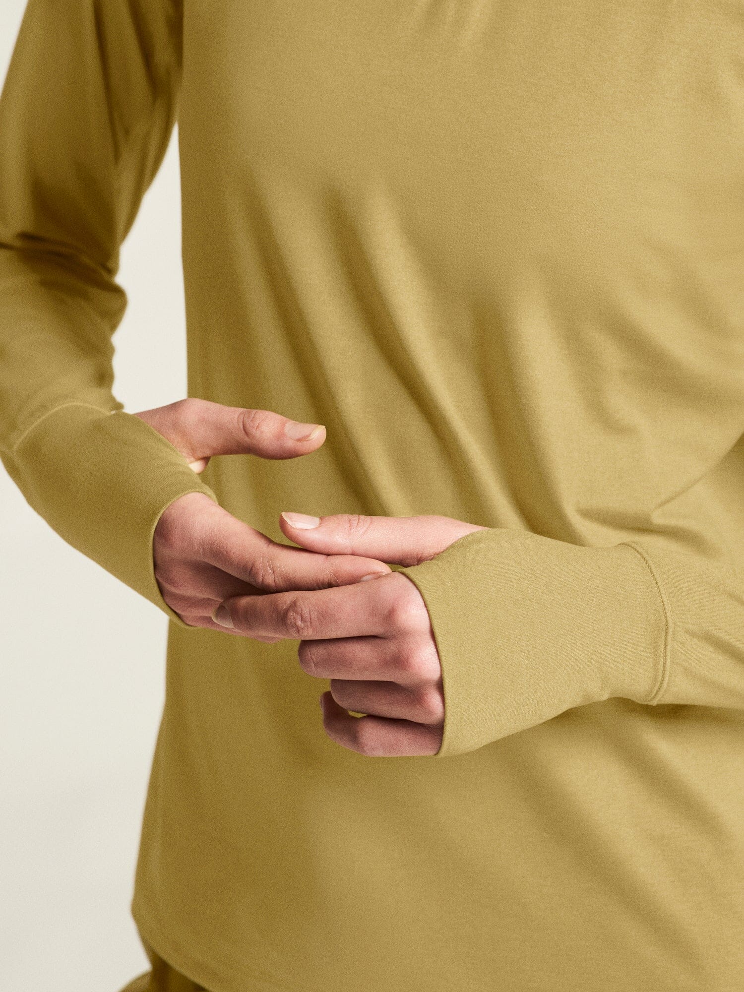 Women's Flow HZ LS - Khaki Melange - Image 4