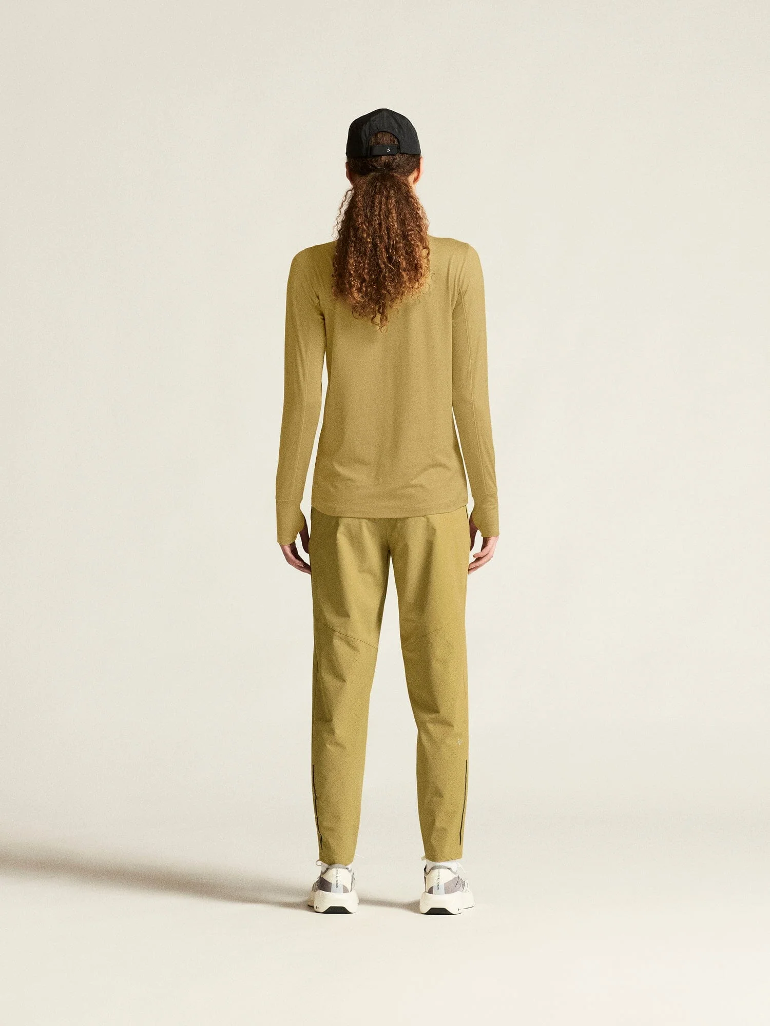 Women's Flow HZ LS - Khaki Melange - Image 7