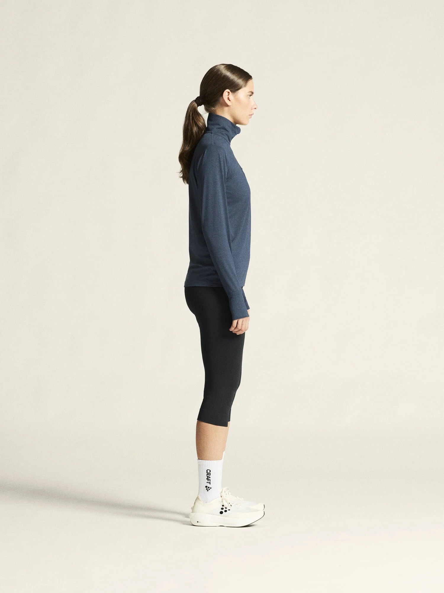 Women's Flow HZ LS - North/Melange - Image 5