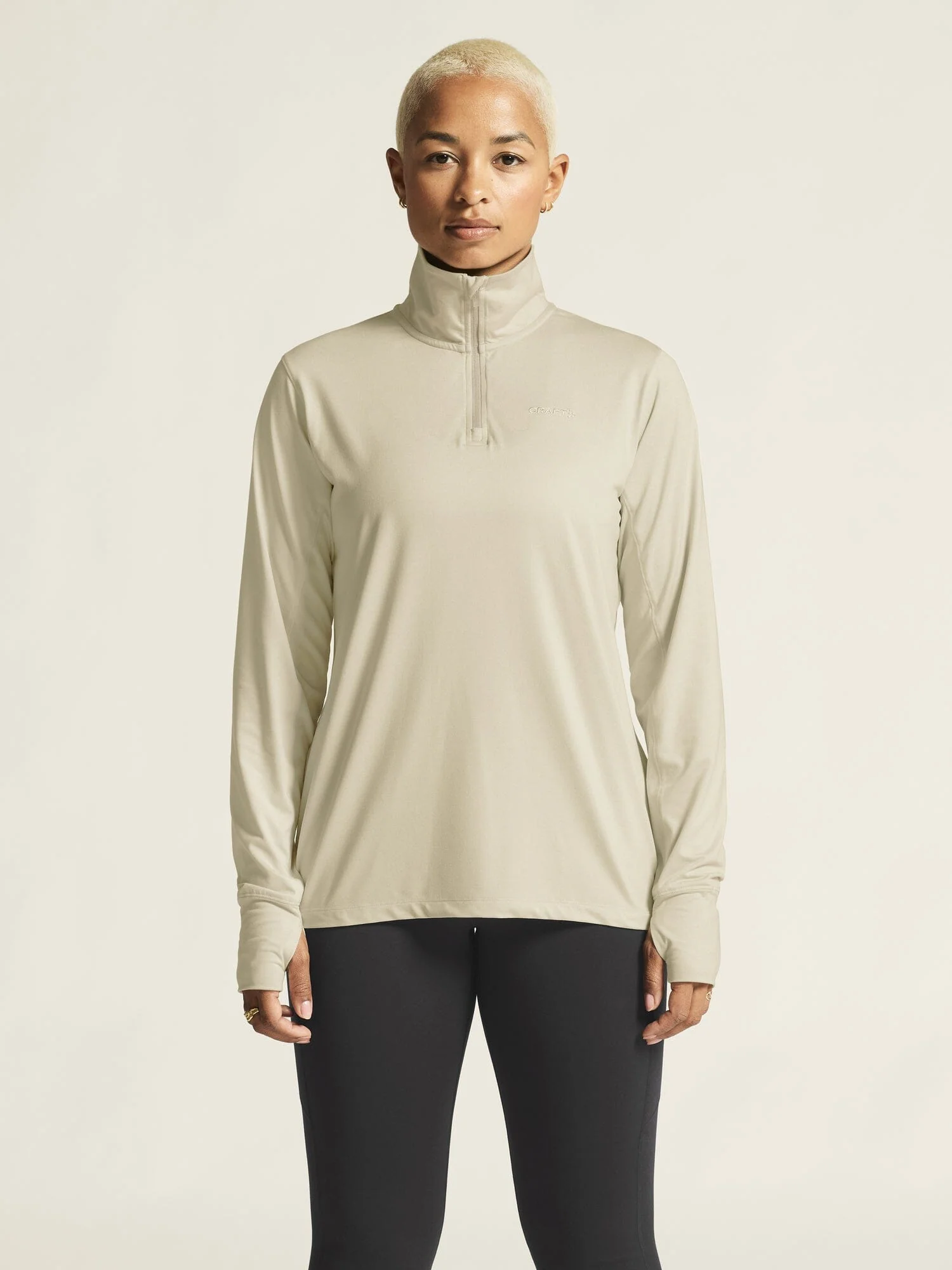Women's Flow HZ LS - Plaster/Melange - Image 2