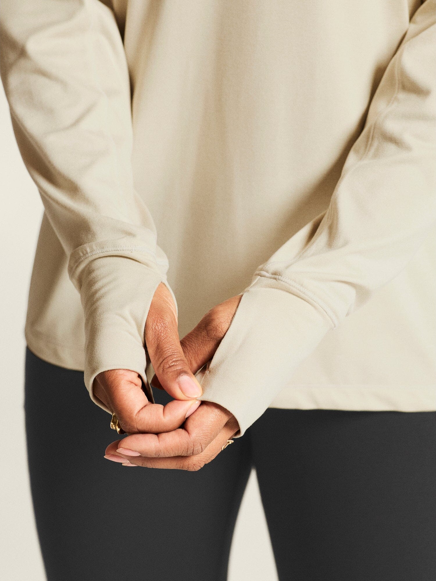 Women's Flow HZ LS - Plaster/Melange - Image 4