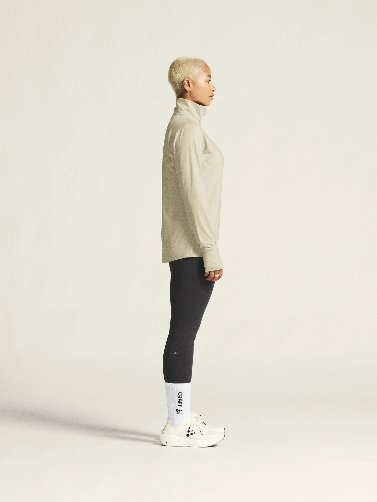 Women's Flow HZ LS - Plaster/Melange - Image 6