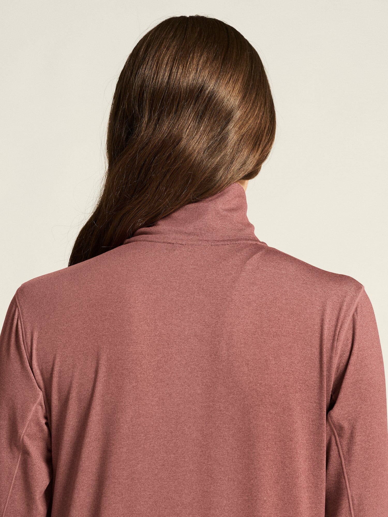 Women's Flow HZ LS - Rose Brown/Melange - Image 5