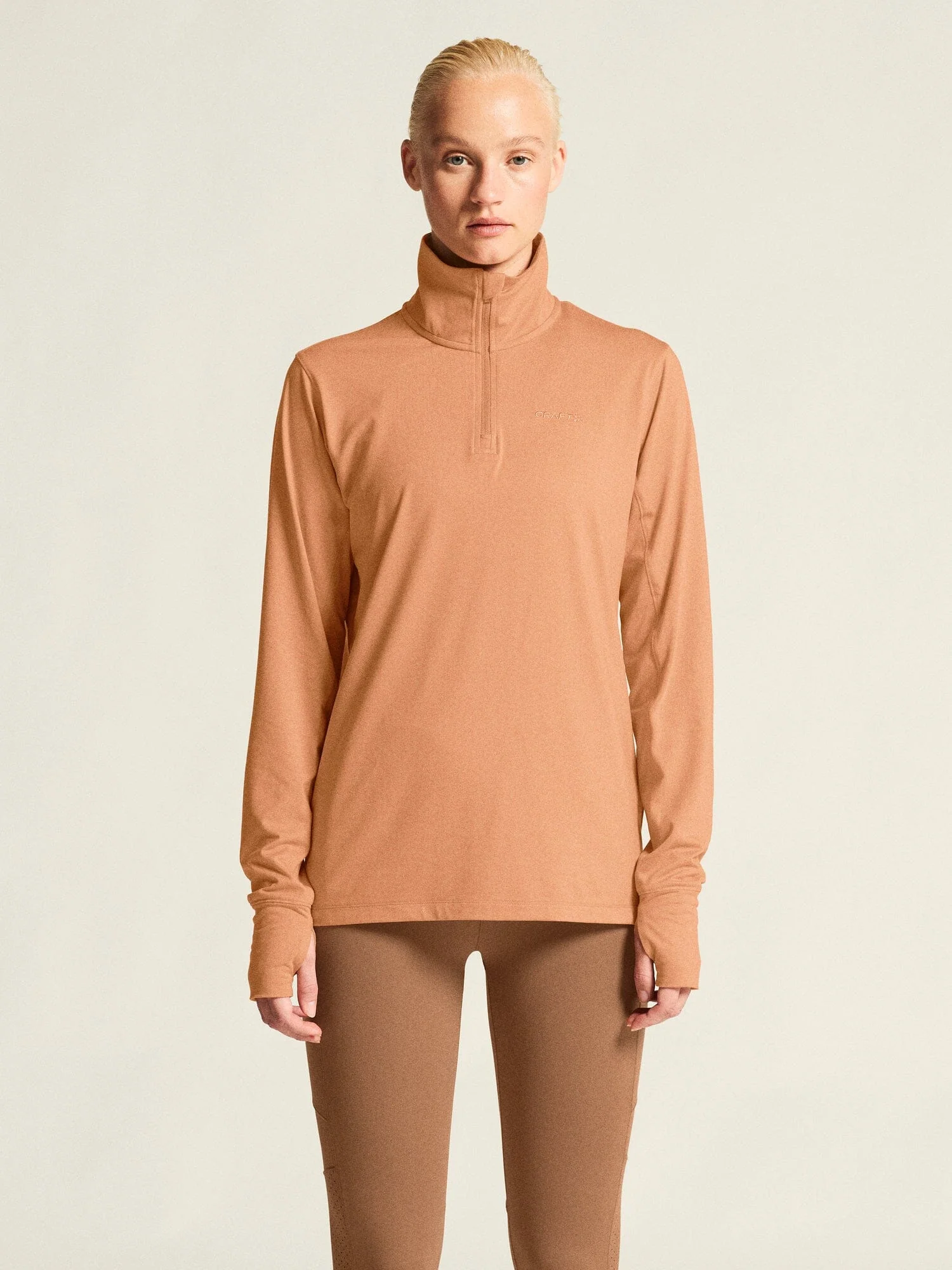 Women's Flow HZ LS - Syrup/Melange - Image 2