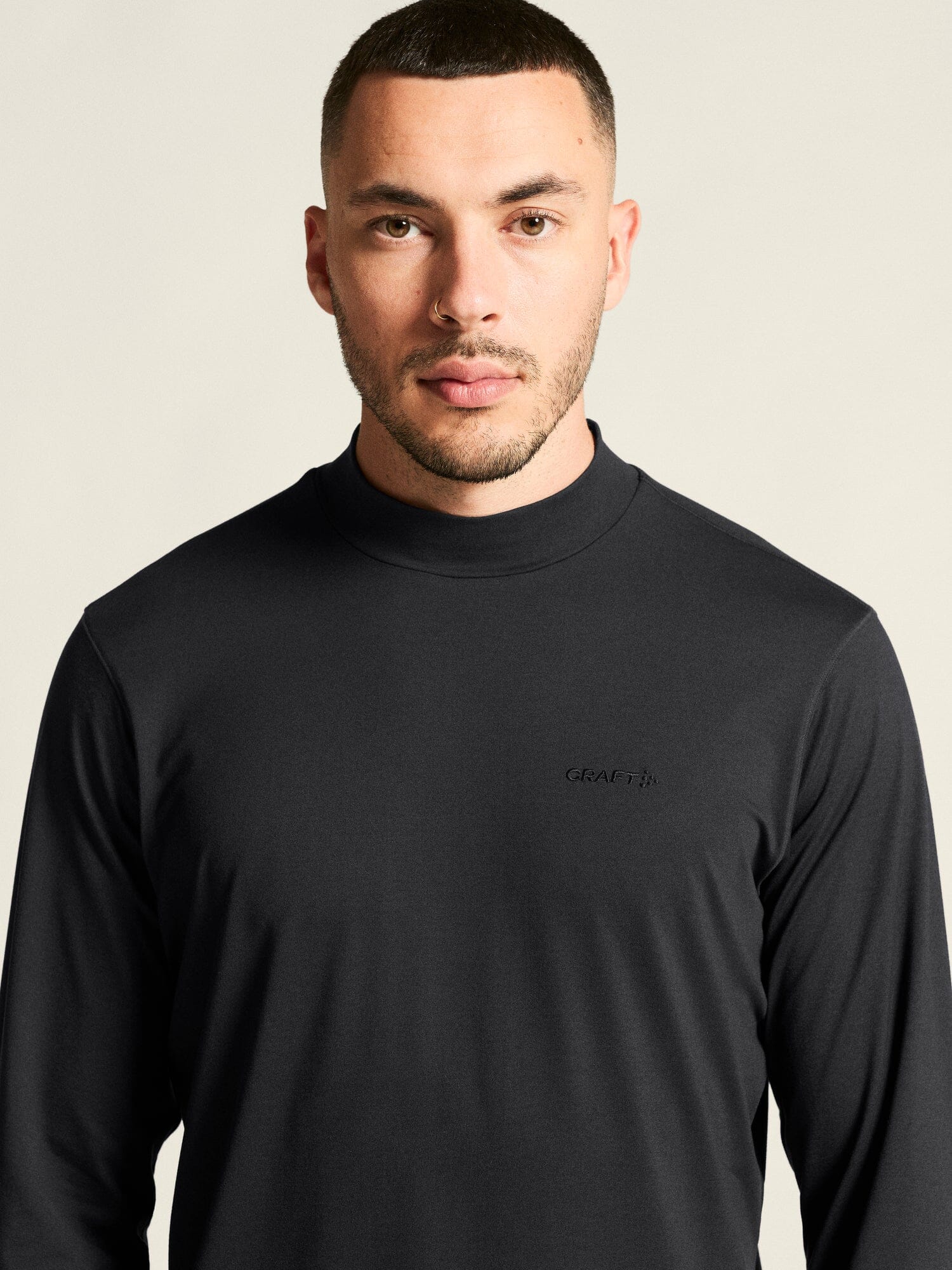 Men's Flow MN Longsleeve - Black Melange - Image 3