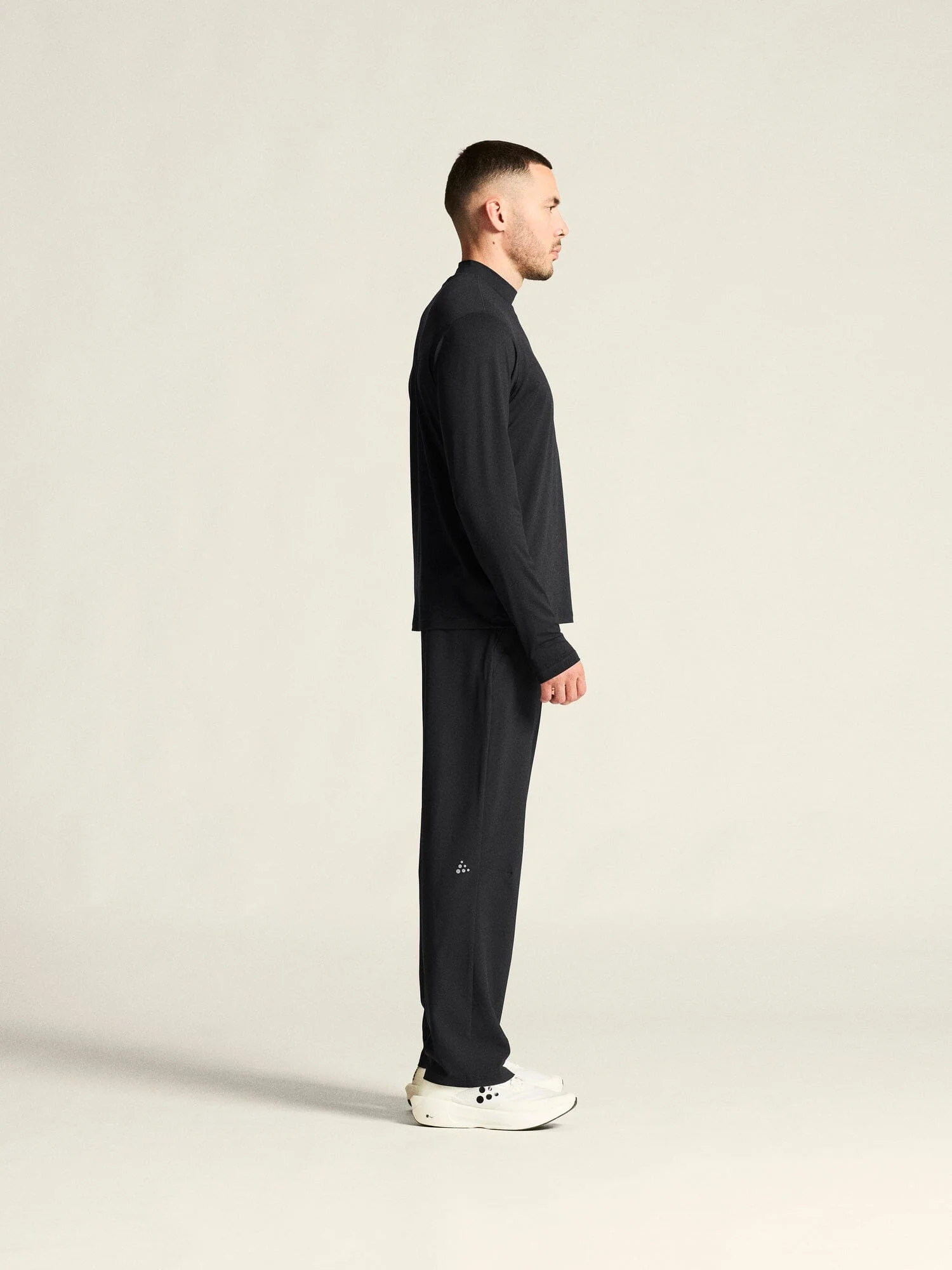 Men's Flow MN Longsleeve - Black Melange - Image 5