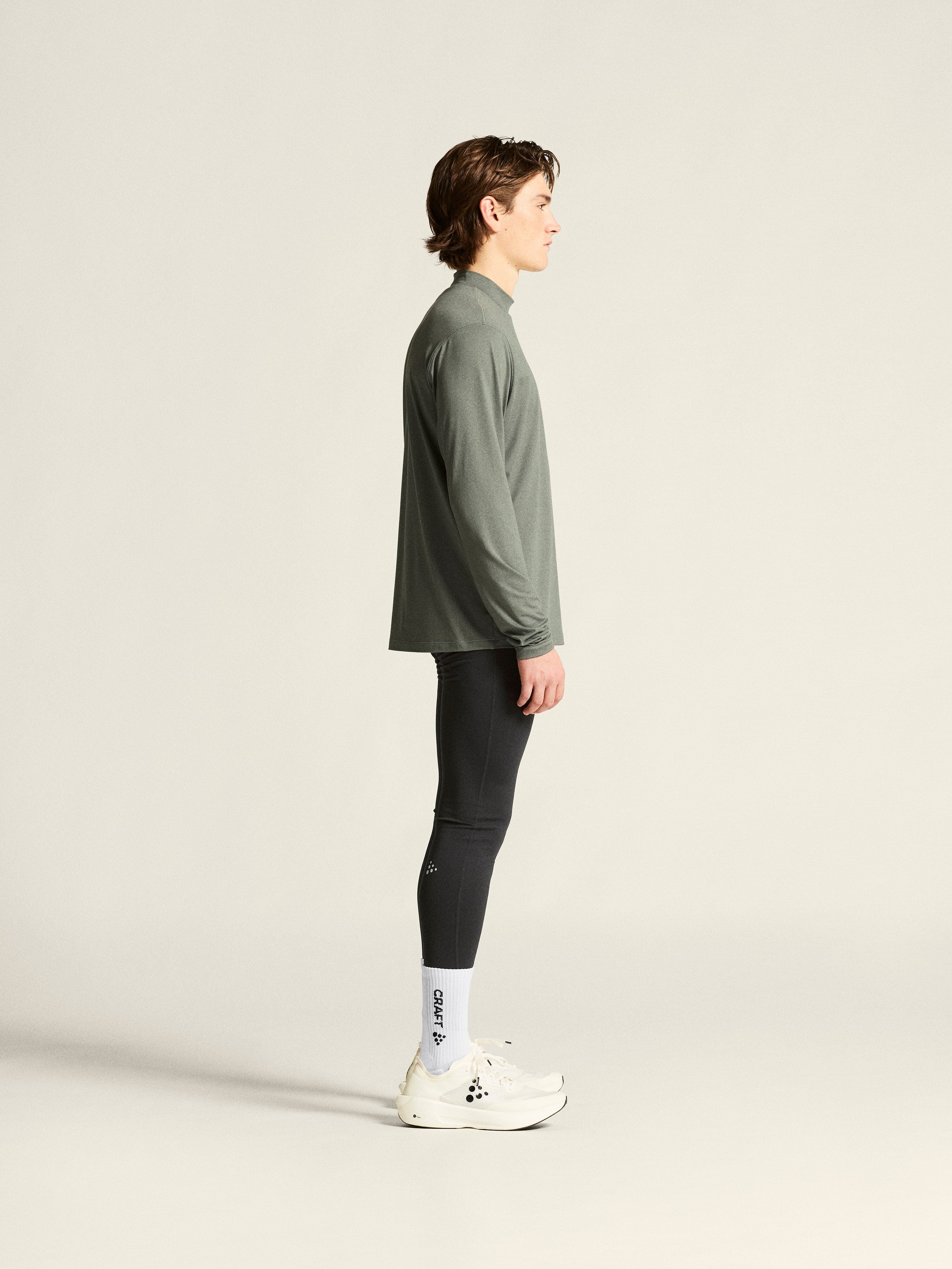 Women's Flow MN Longsleeve - Leaf/Melange - Image 5