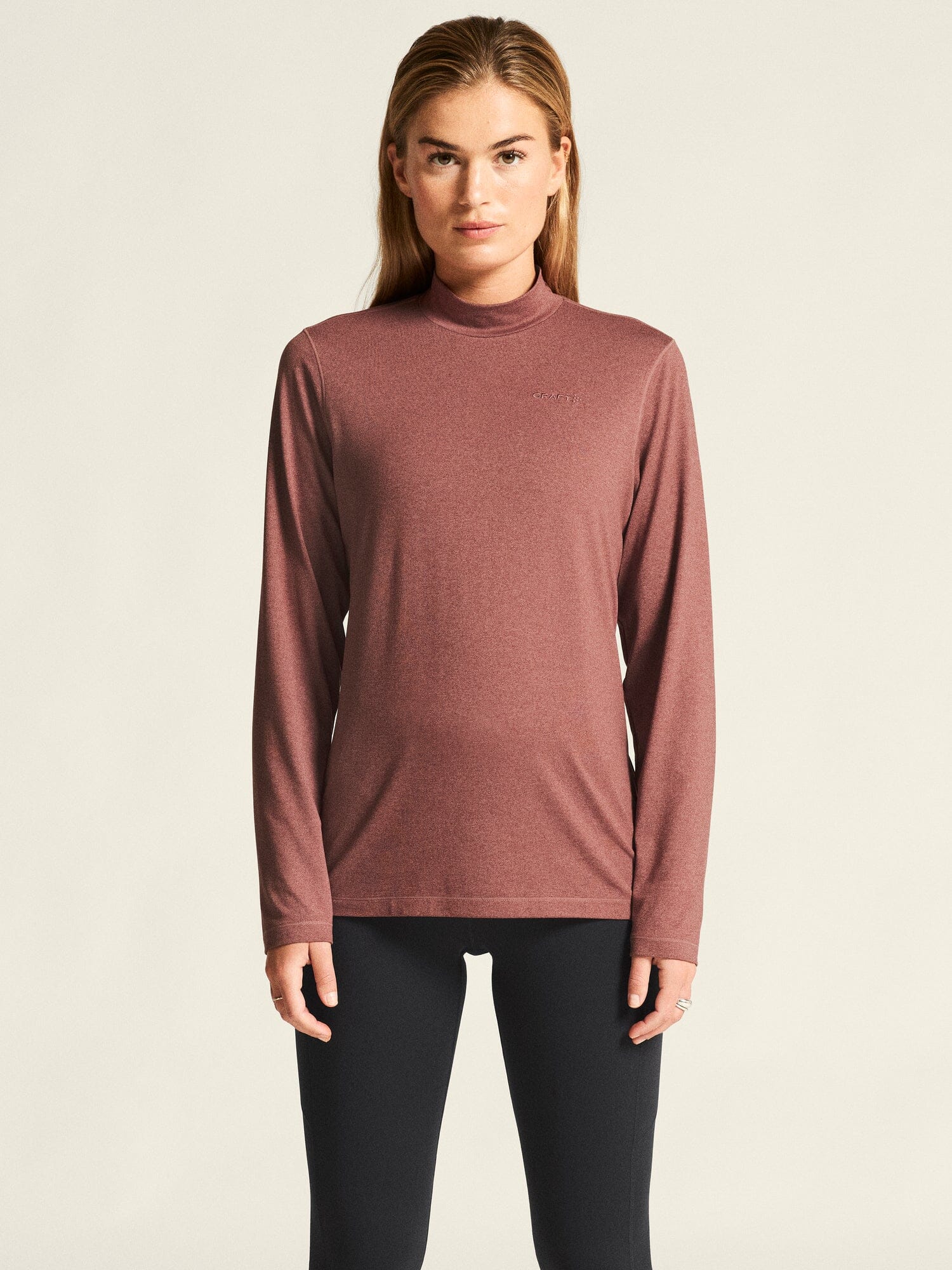 Women's Flow Ms Longsleeve - Rose Brown Melange - Image 2
