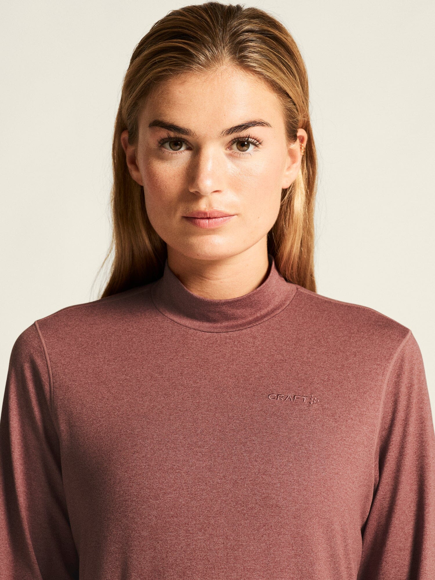 Women's Flow Ms Longsleeve - Rose Brown Melange - Image 3