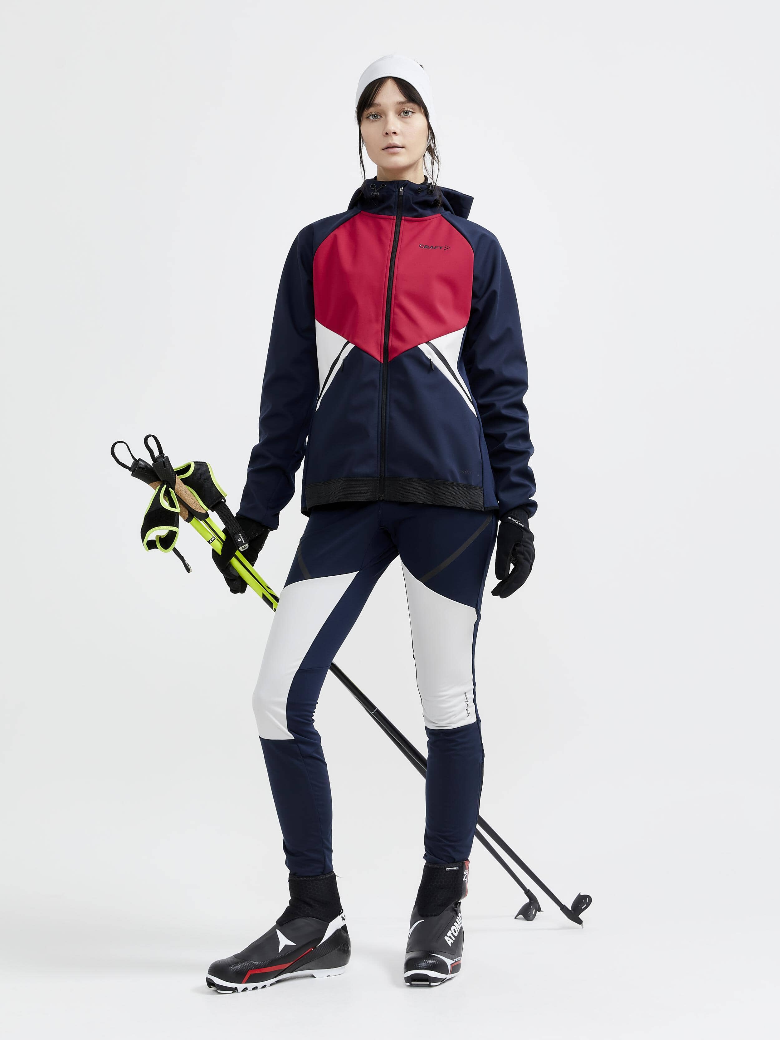 Women's Glide Wind XC Tights - BLAZE-ASH - Image 4