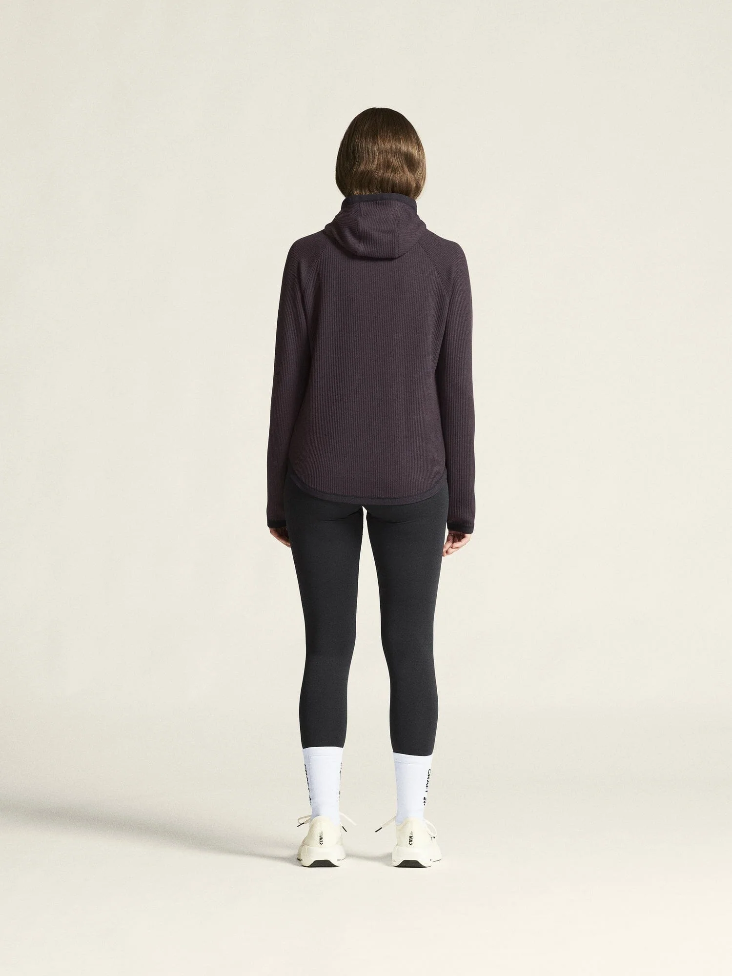 Women's Grid Hood - DK PLUM - Image 7