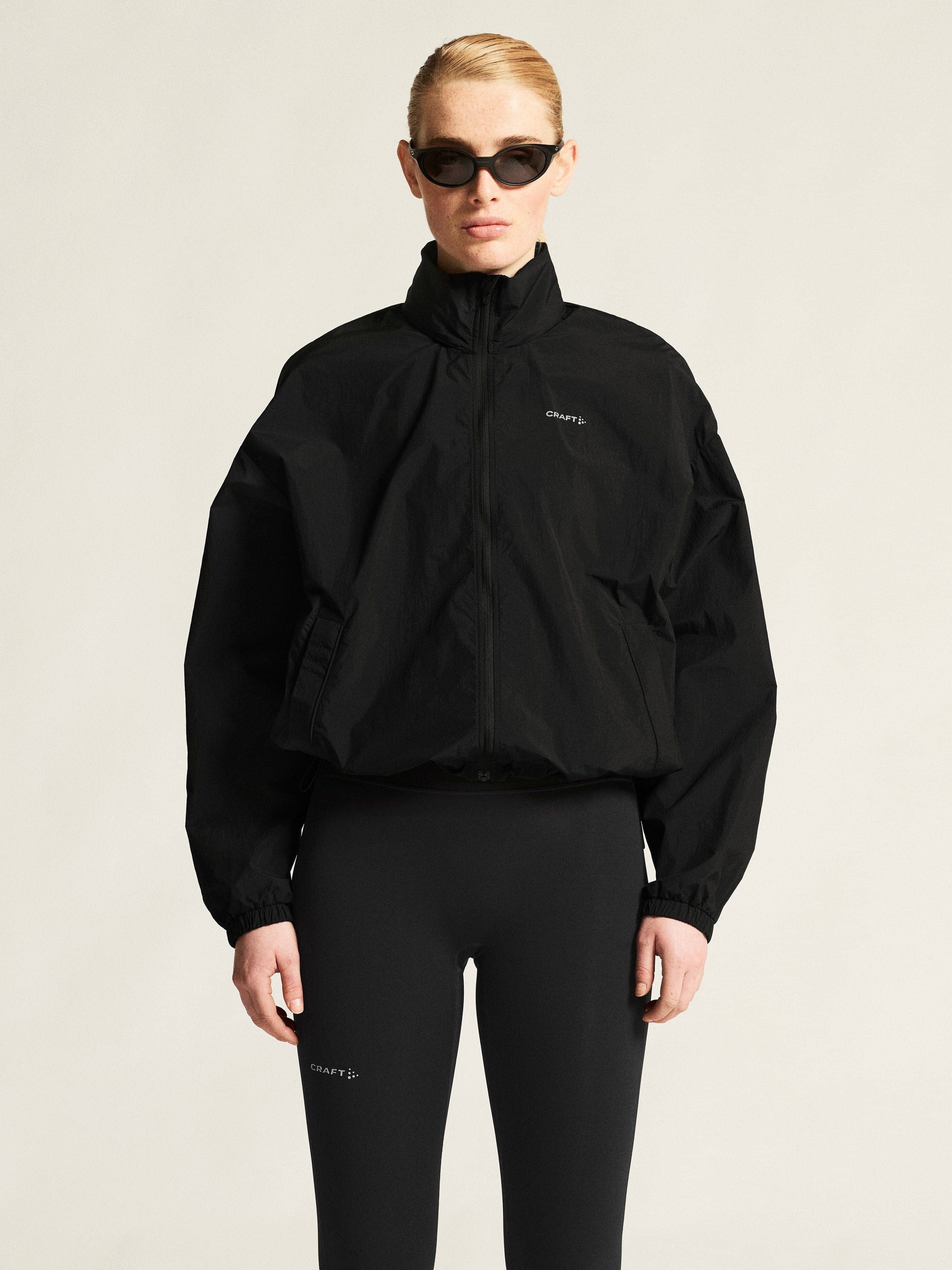 Women's Hypervent Oversized Wind Jacket - Black - Image 2