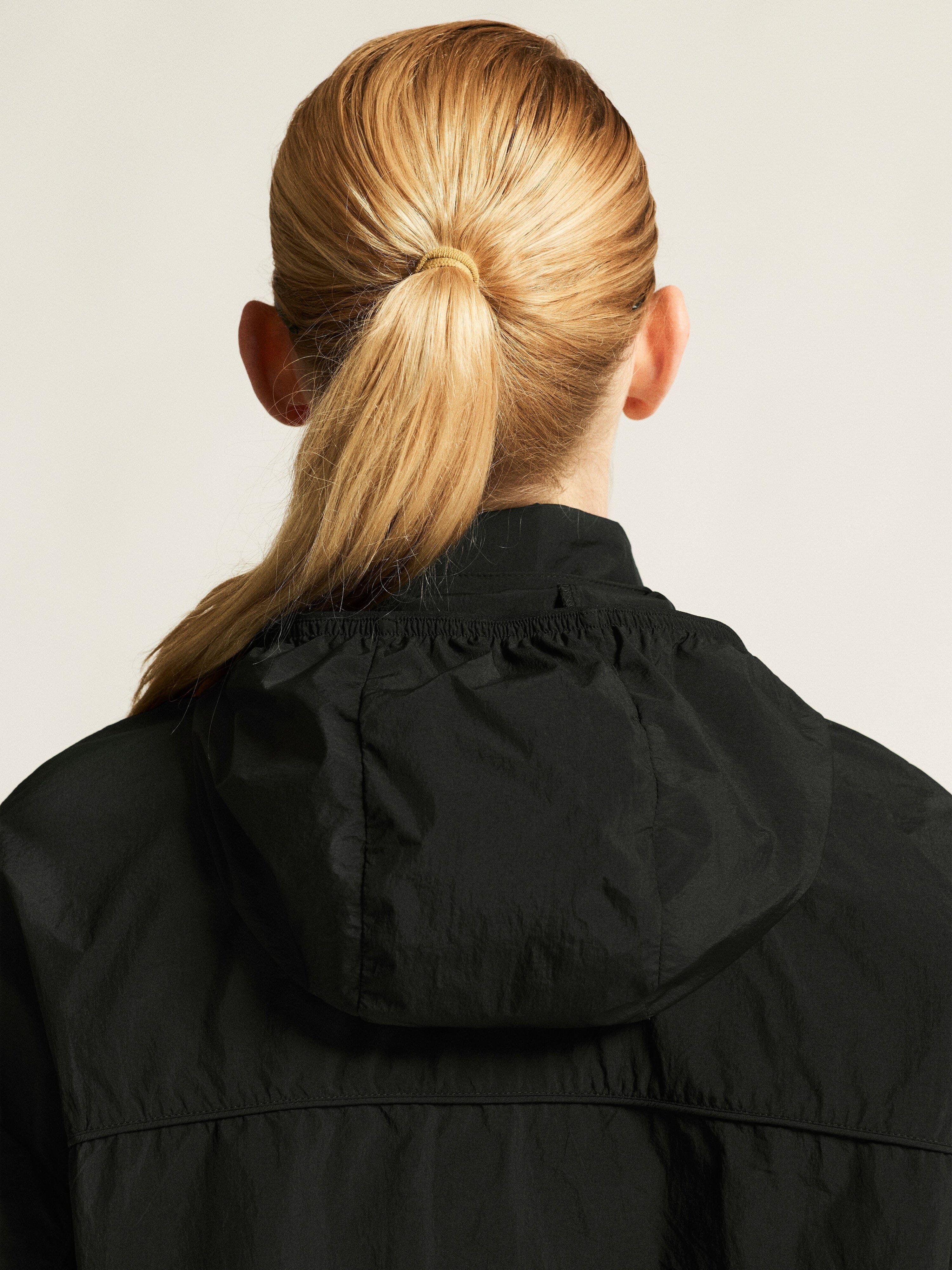 Women's Hypervent Oversized Wind Jacket - Black - Image 6