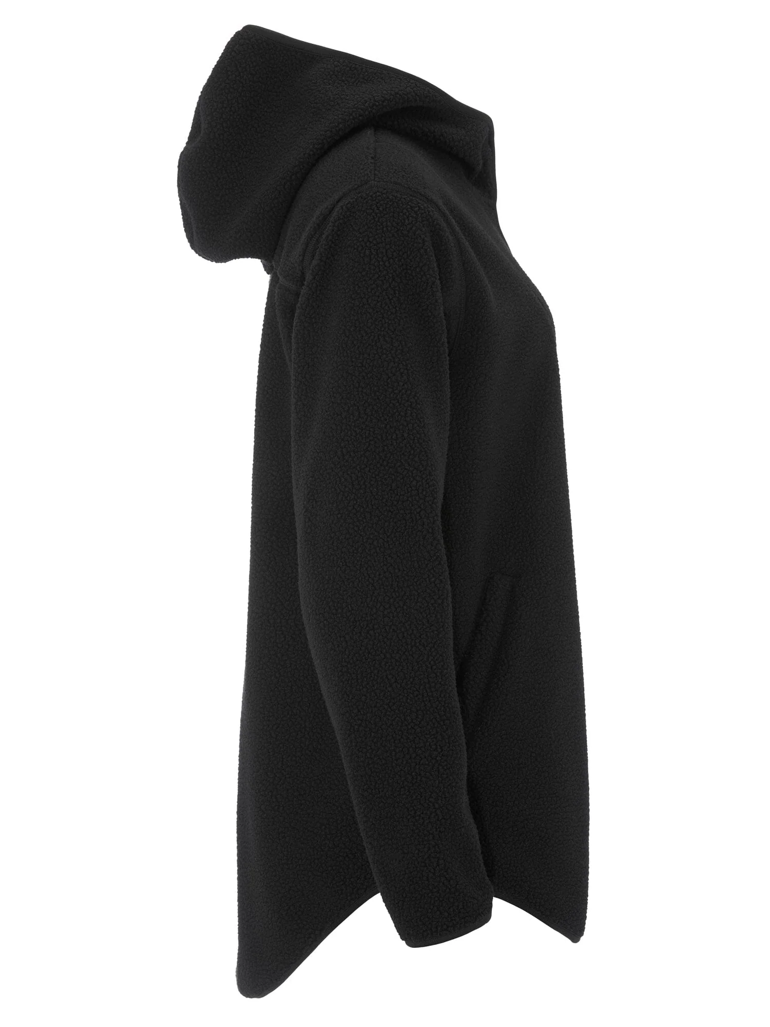 Women's Join Pile Fleece Full-Zip Hood - Black - Image 2