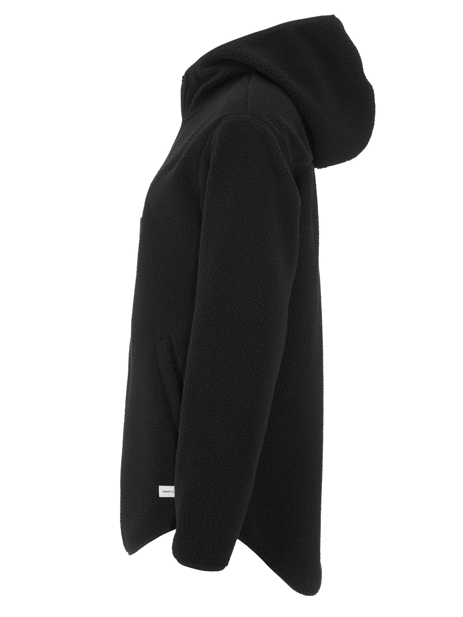 Women's Join Pile Fleece Full-Zip Hood - Black - Image 3
