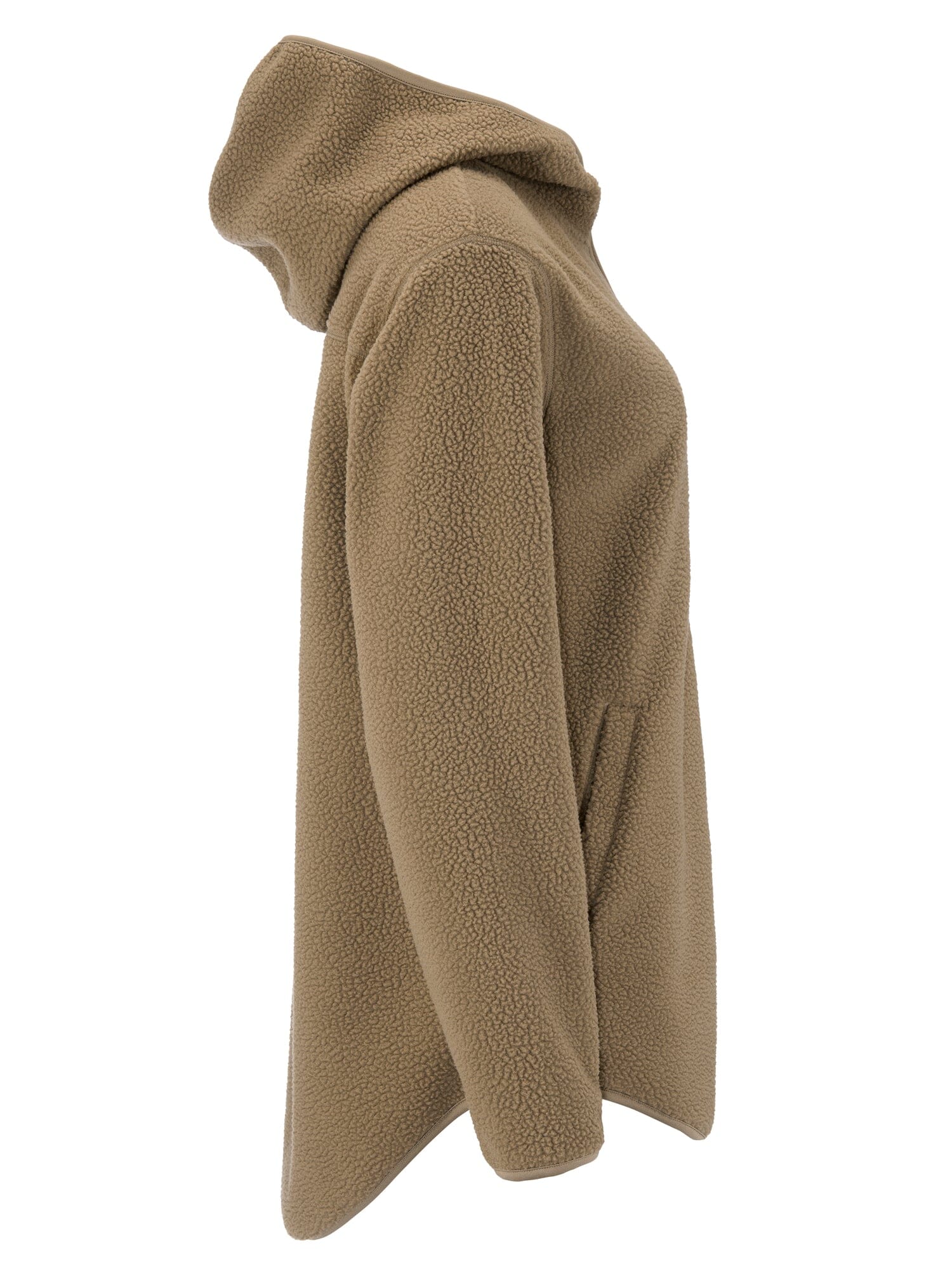 Women's Join Pile Fleece Full-Zip Hood - Taupe - Image 10