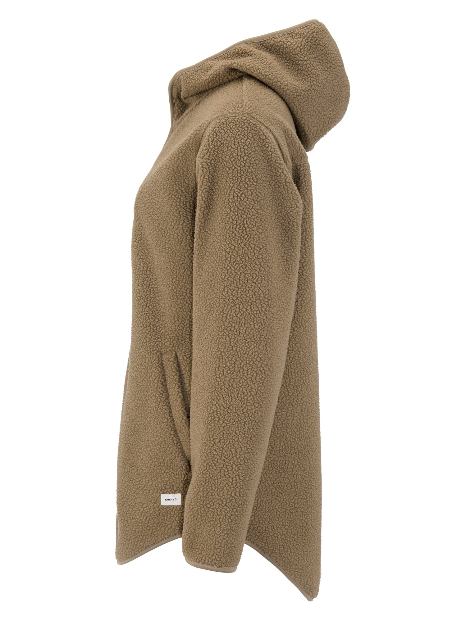 Women's Join Pile Fleece Full-Zip Hood - Taupe - Image 9