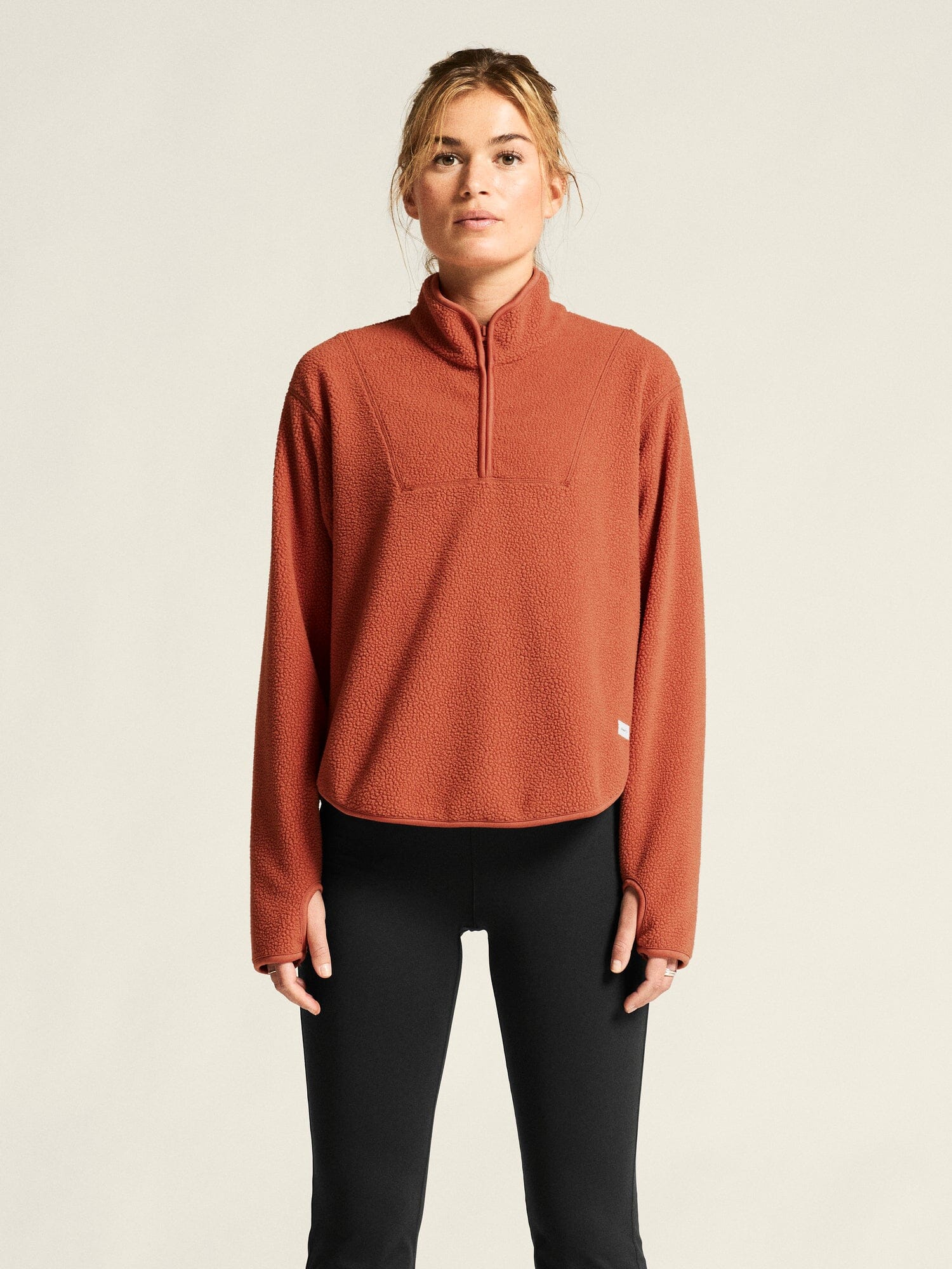 Women's Join Pile Fleece Half-Zip - Sequoia - Image 2