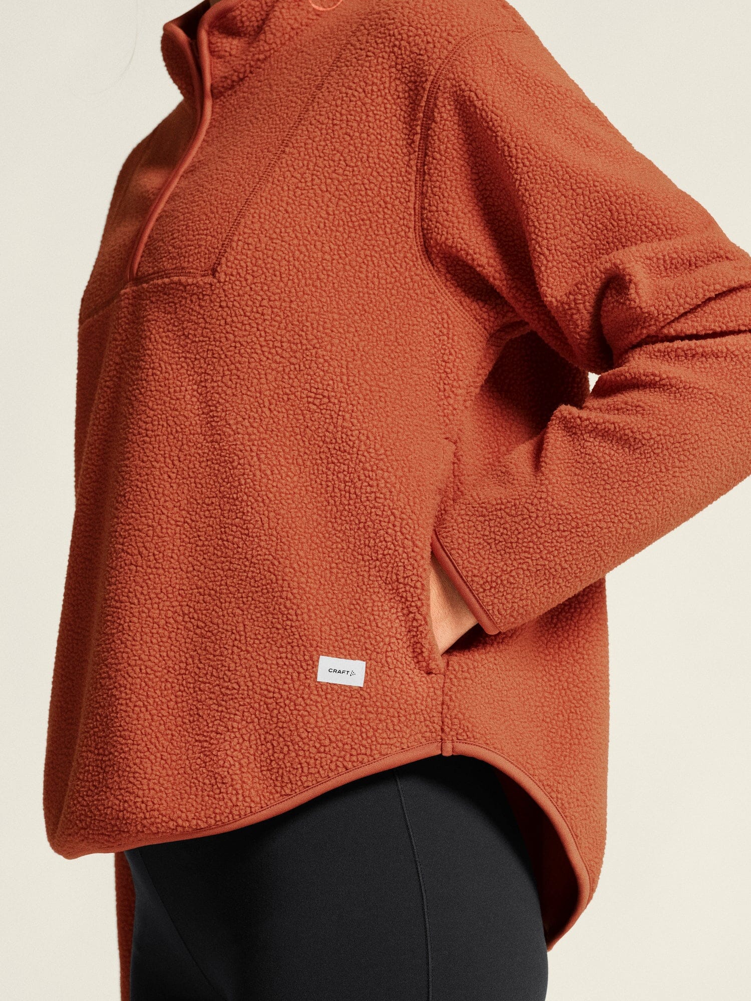 Women's Join Pile Fleece Half-Zip - Sequoia - Image 4