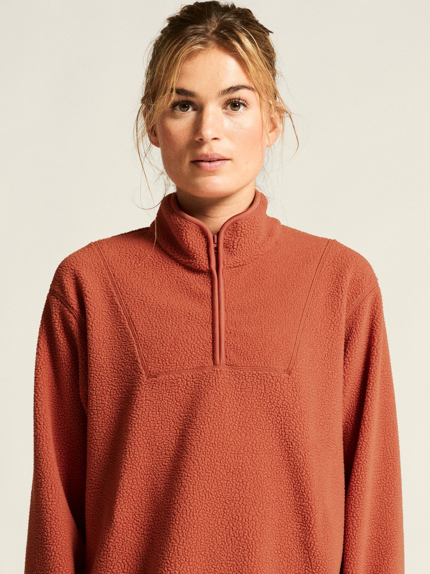 Women's Join Pile Fleece Half-Zip - Sequoia - Image 5