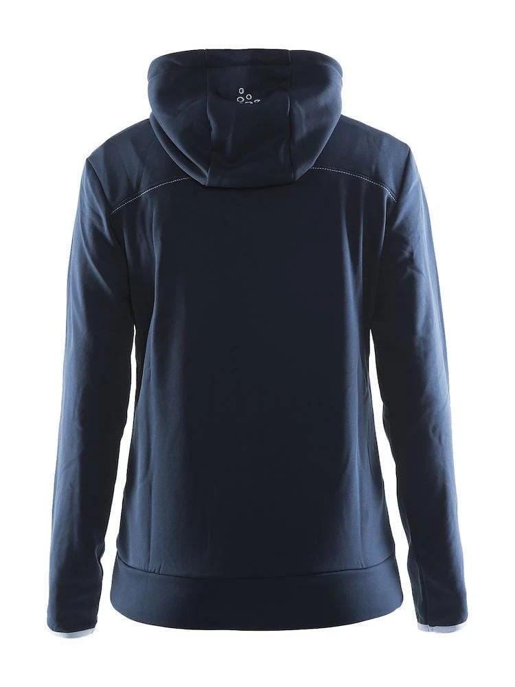 Women's Leisure Full Zip Hood - DK NAVY - Image 2