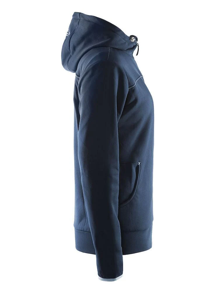 Women's Leisure Full Zip Hood - DK NAVY - Image 4